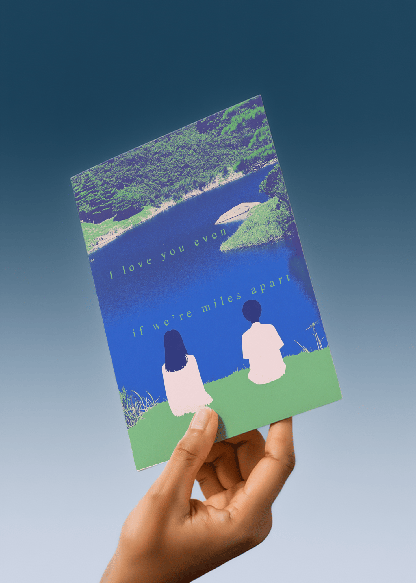 Love You Miles Apart Card mockup 4