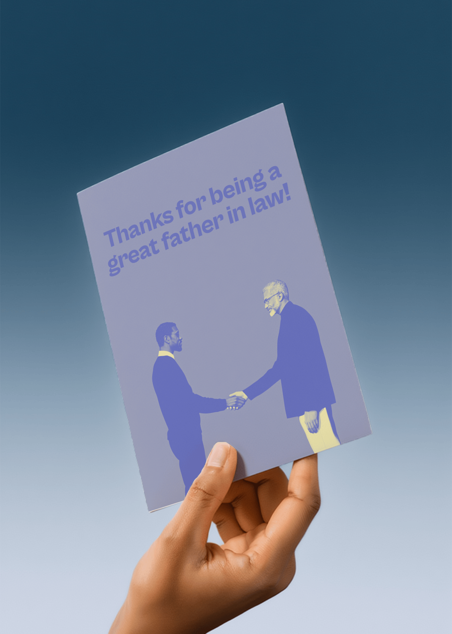 Great Father-in-Law Card mockup 3