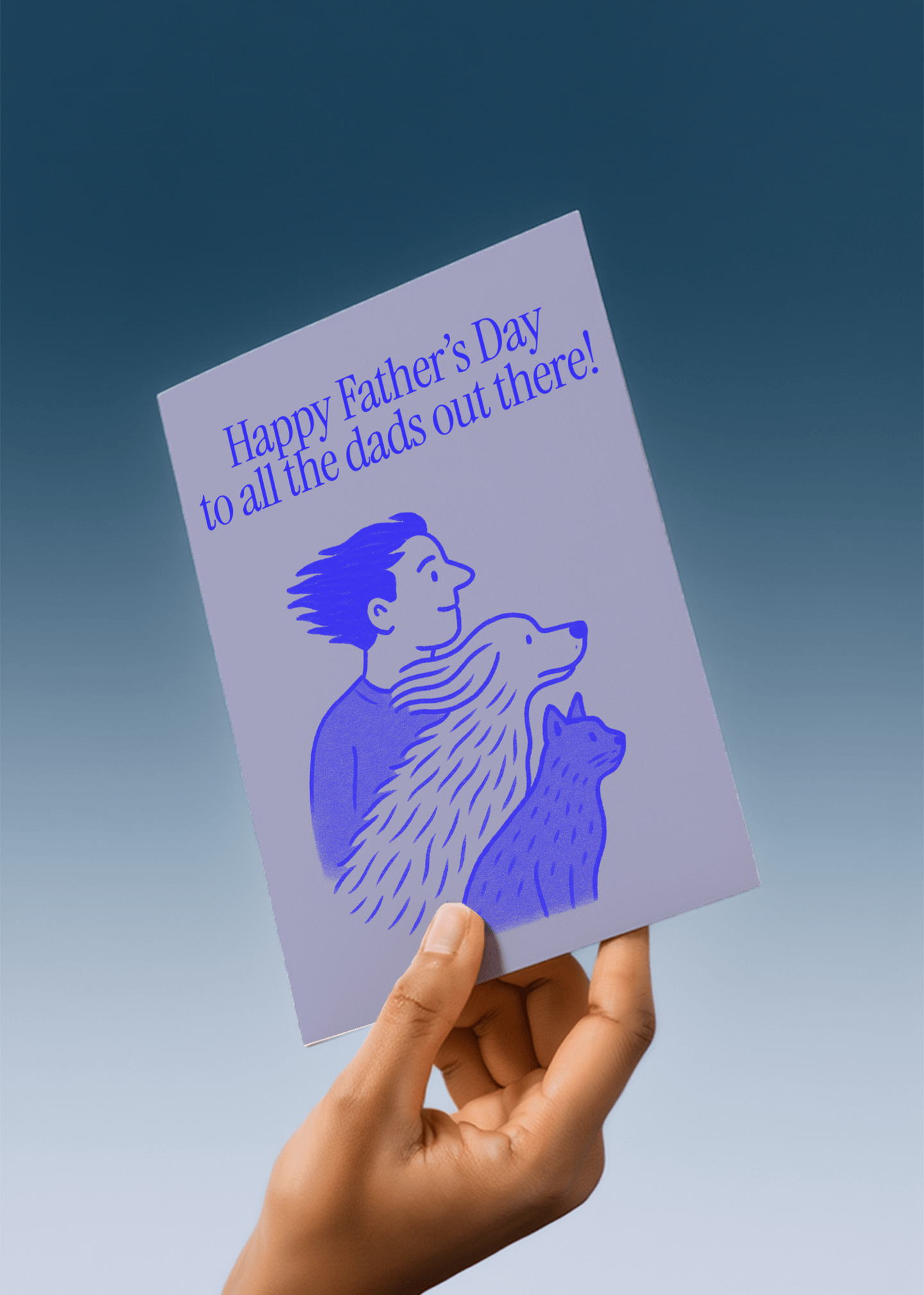 To All the Dads Out There Card mockup 4