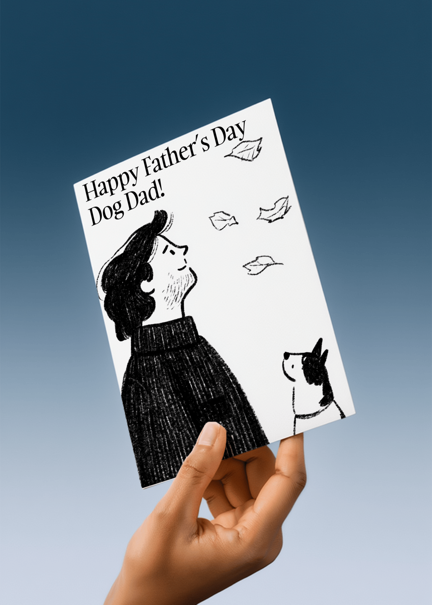 Happy Father’s Day Dog Dad Card mockup 4