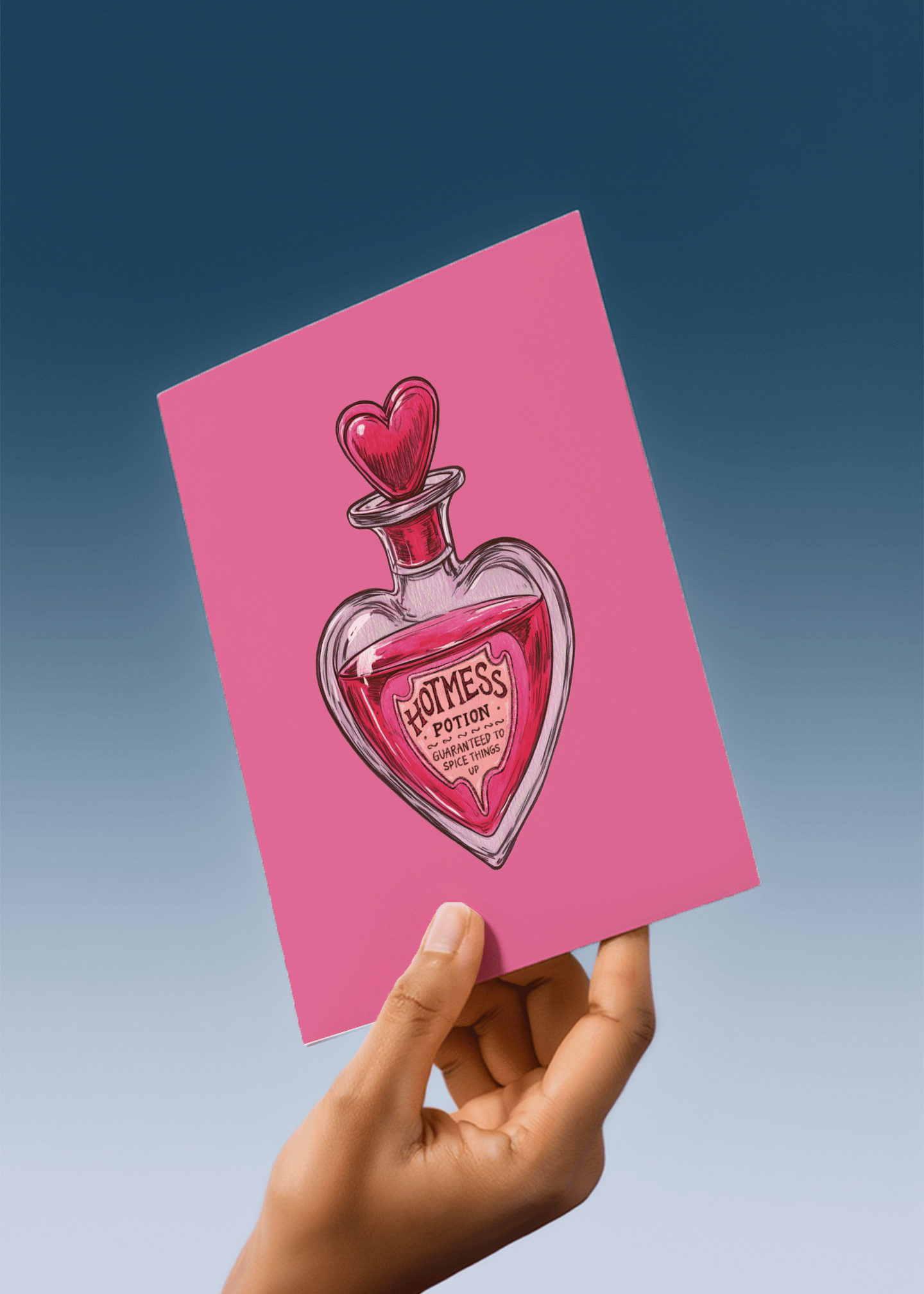 Hot Mess Love Potion Card mockup 4