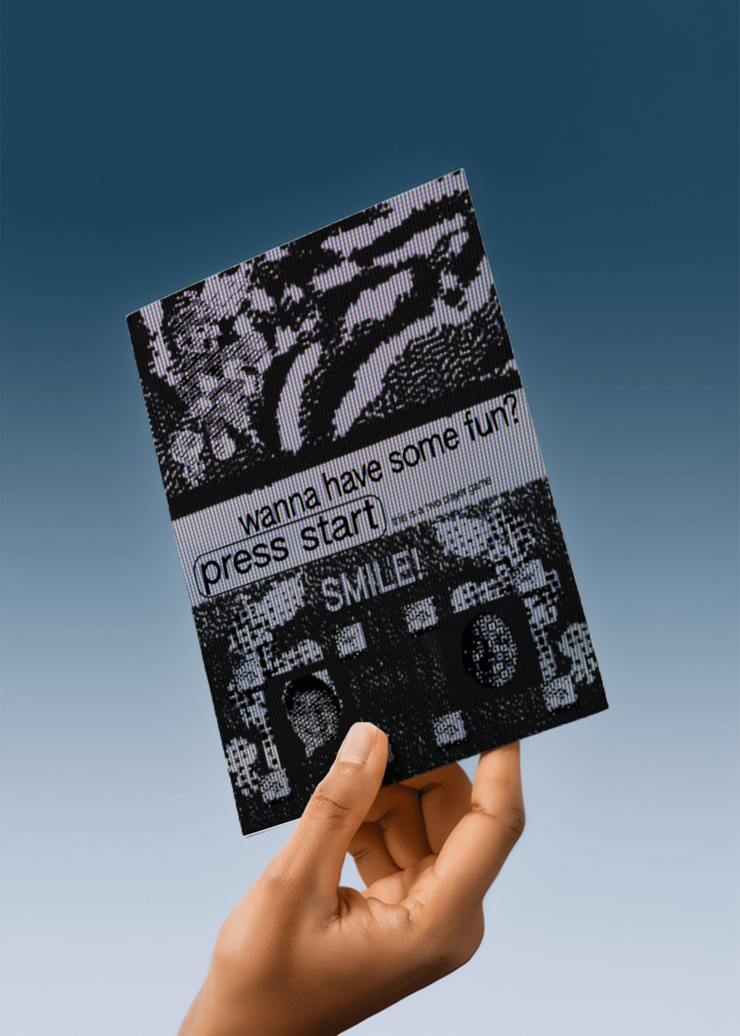 Wanna Have Some Fun? Press Start Card mockup 4