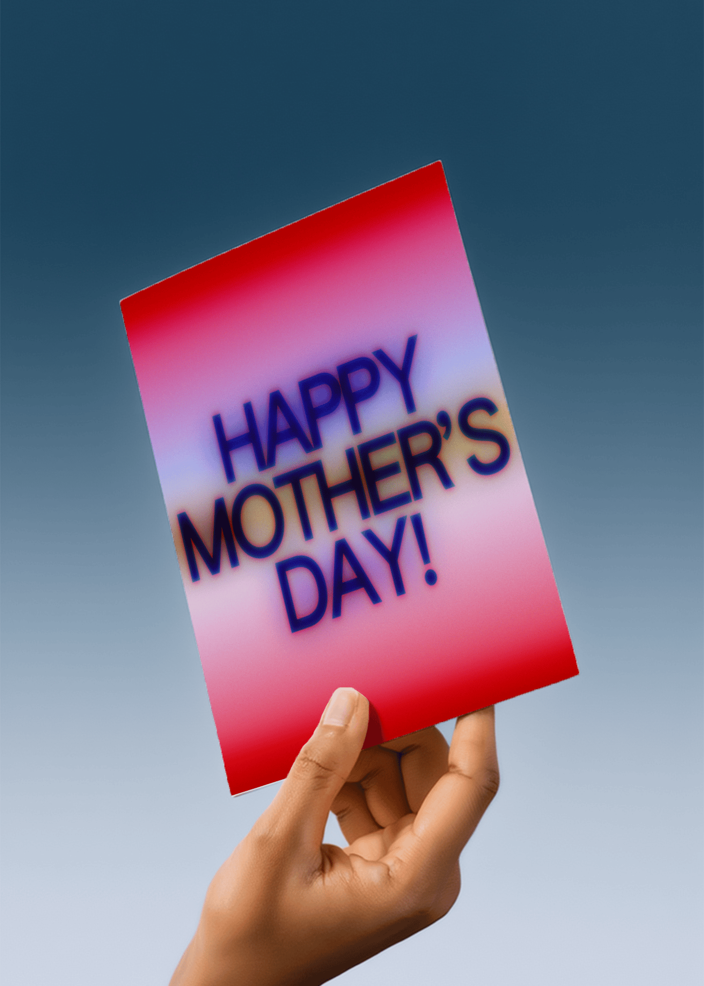 Gradient Glow Mother’s Day Card mockup 4