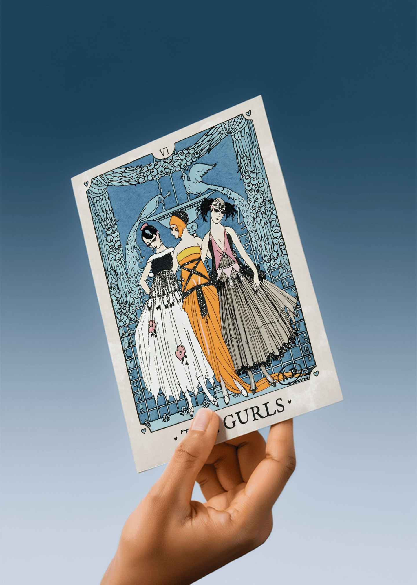 The Gurls Tarot Card mockup 4