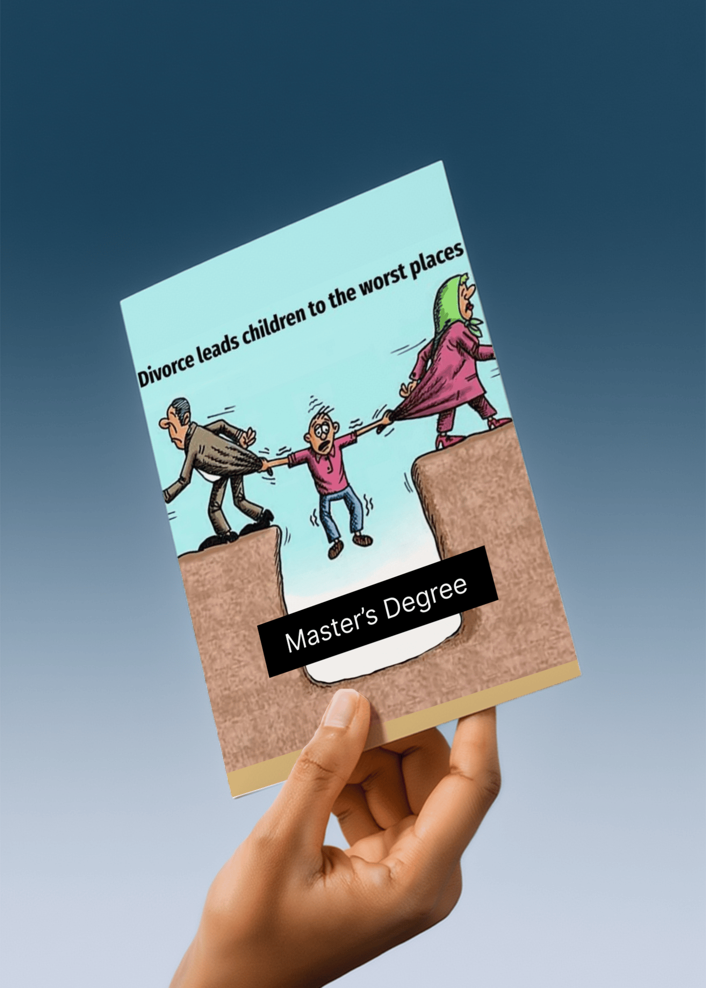 Divorce, Debt & Degrees Card mockup 4