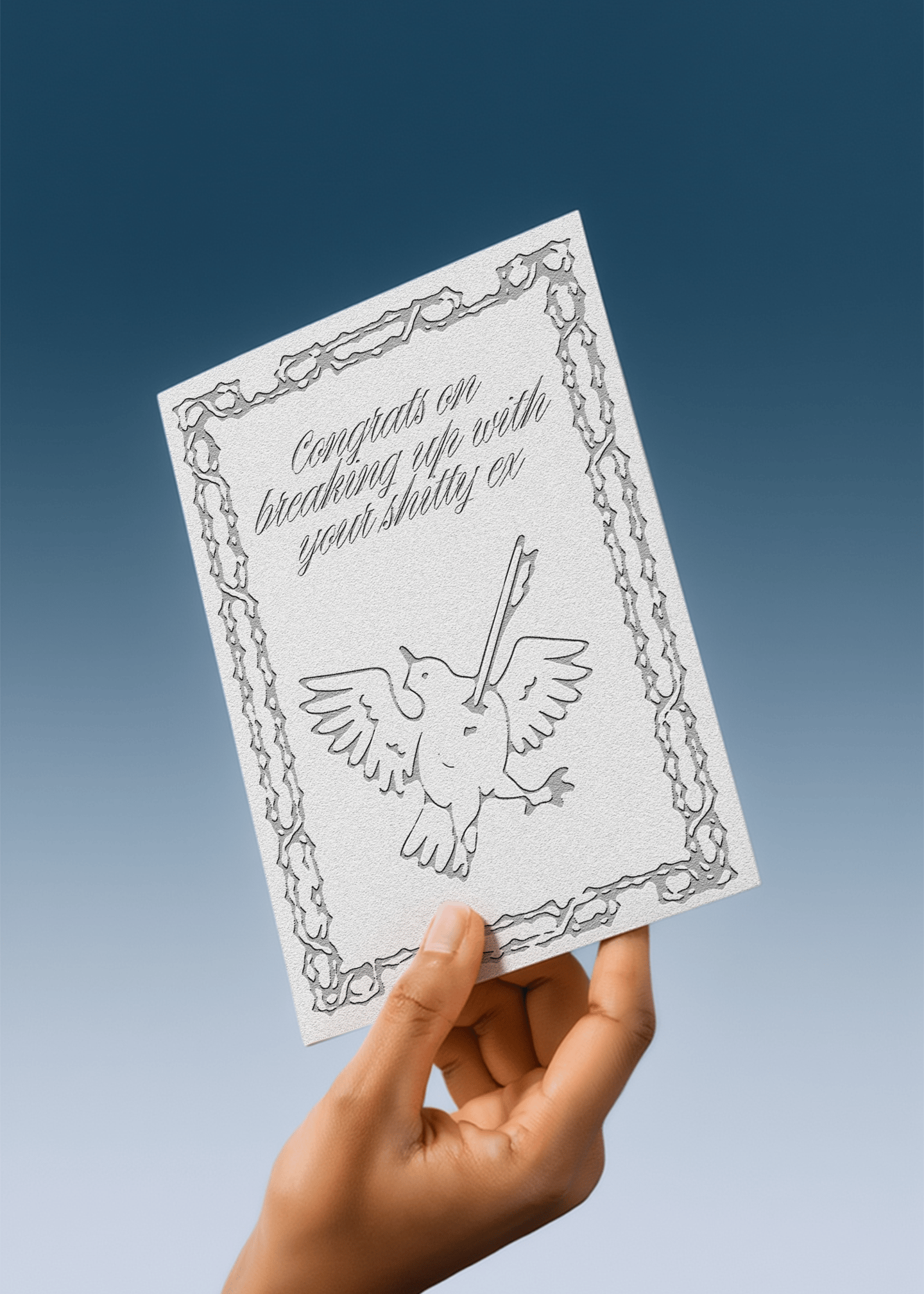 Congrats on Breaking Up with Your Shitty Ex Card mockup 4