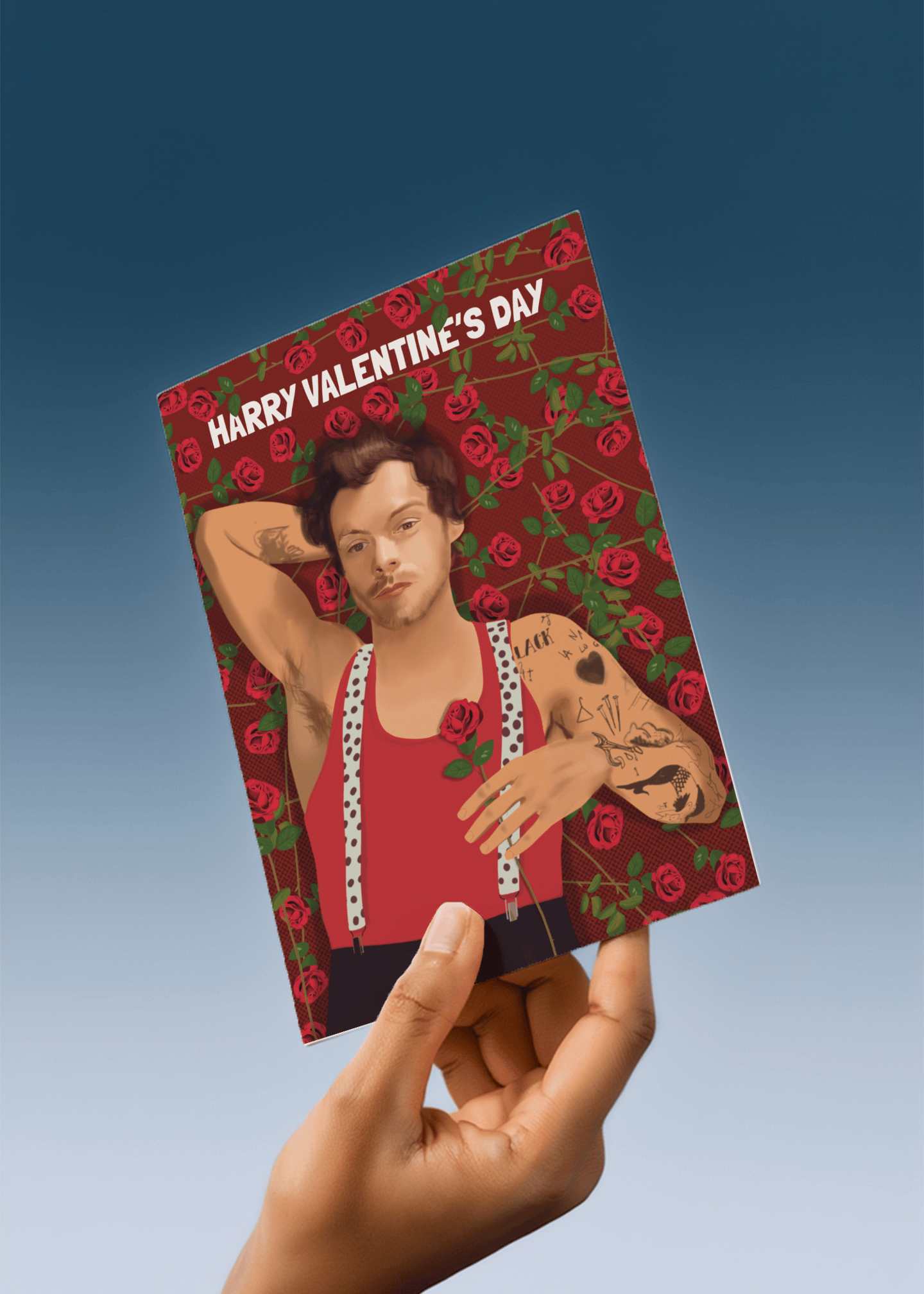 Harry Valentine's Day Card mockup 4