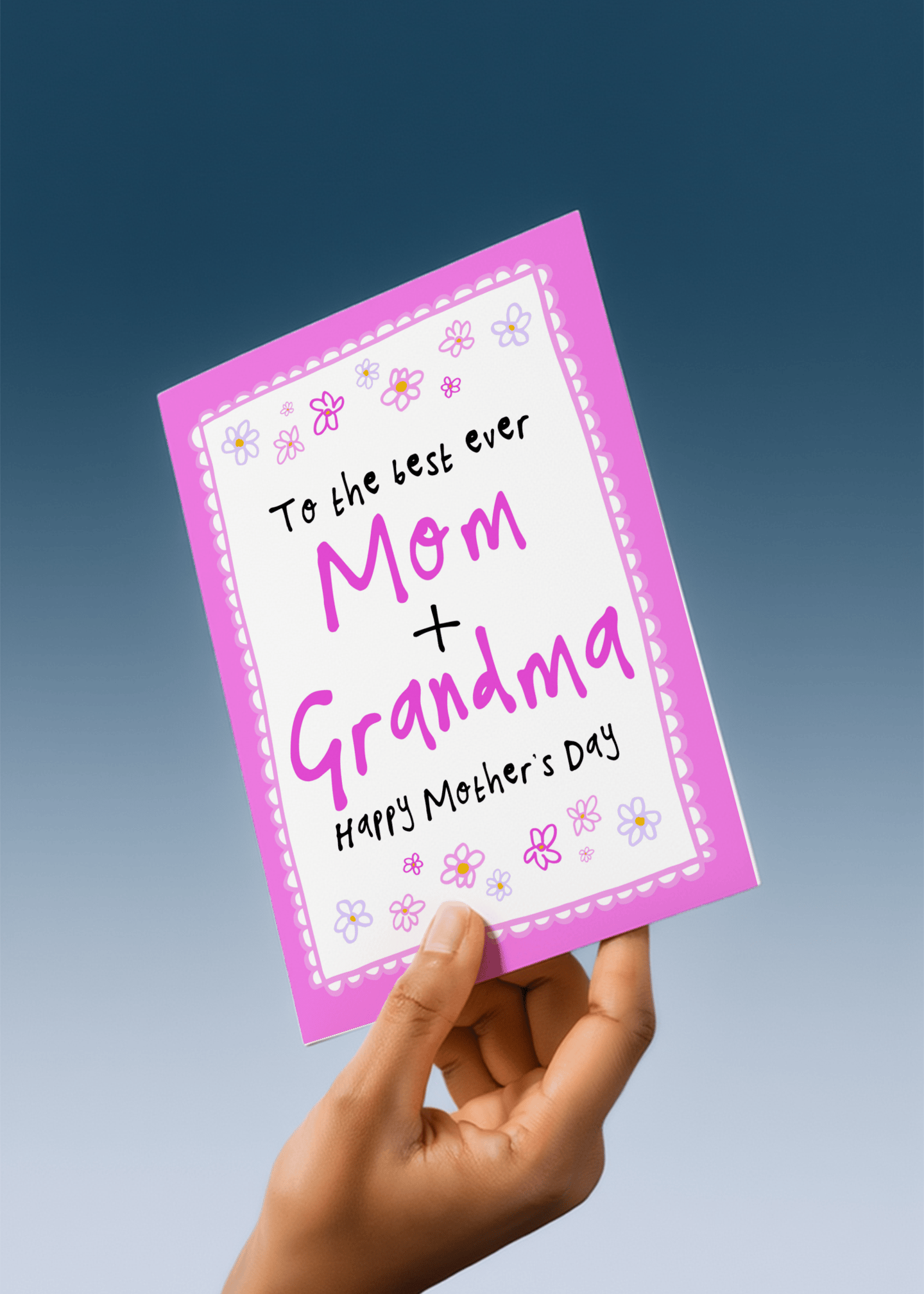 Best Mom and Grandma Mother's Day Card mockup 4