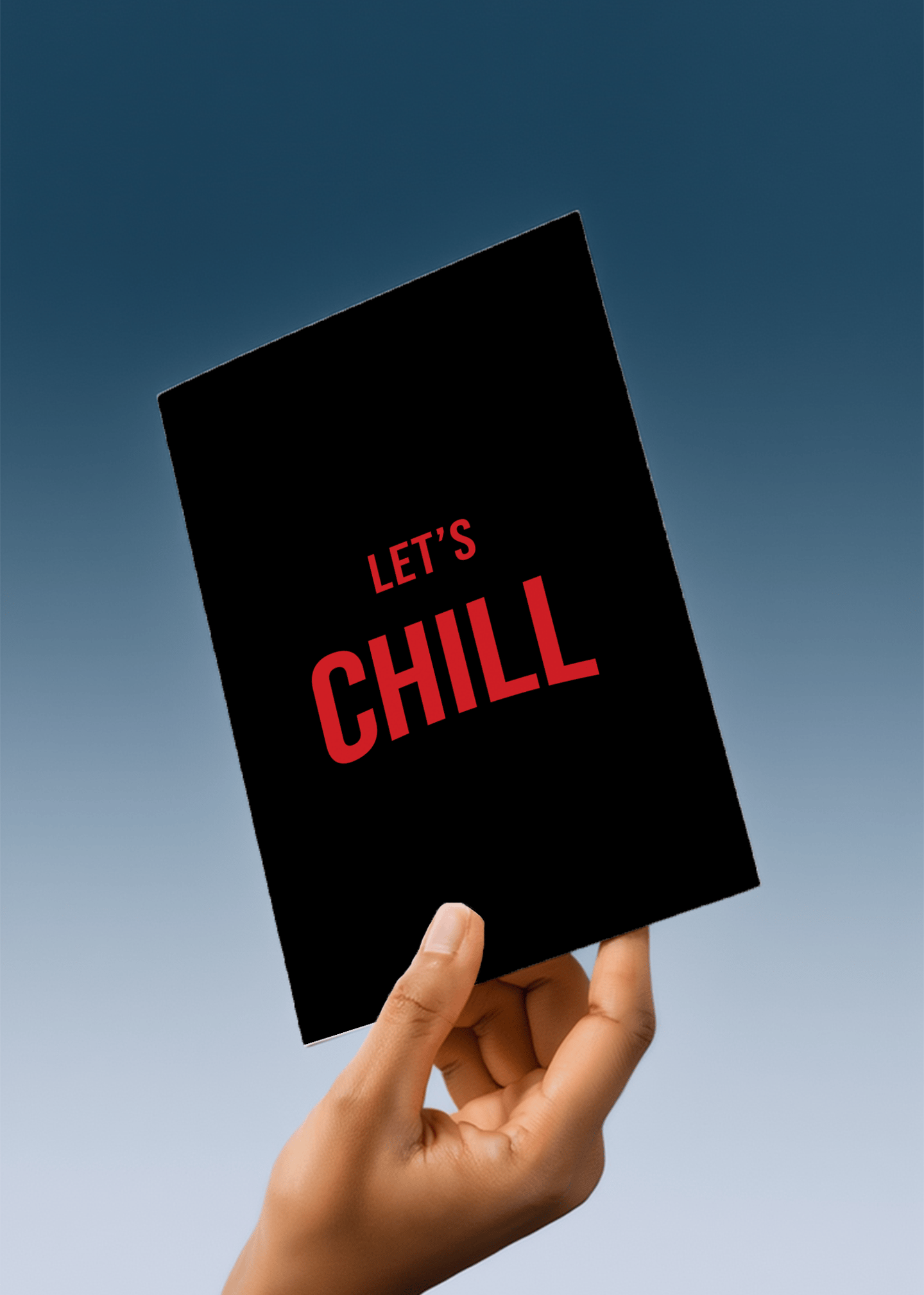 Let's Chill Card mockup 4