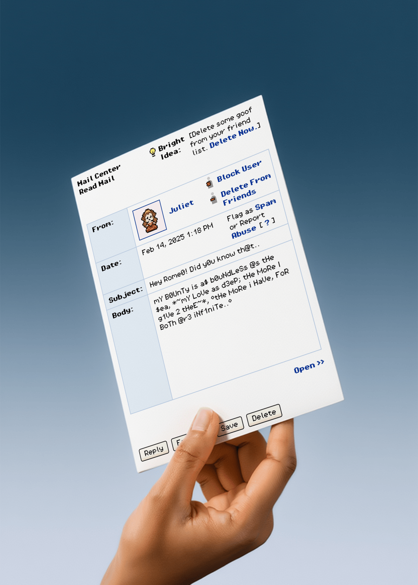 Juliet’s Digital Love Letter Card mockup 4