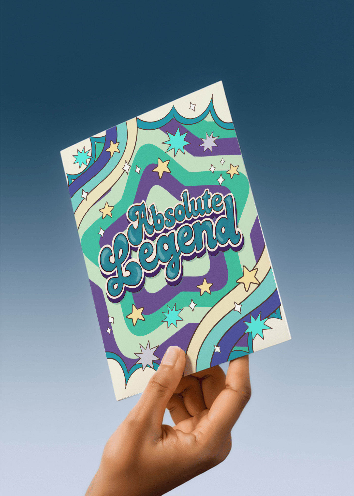 Absolute Legend Celebration Card mockup 4