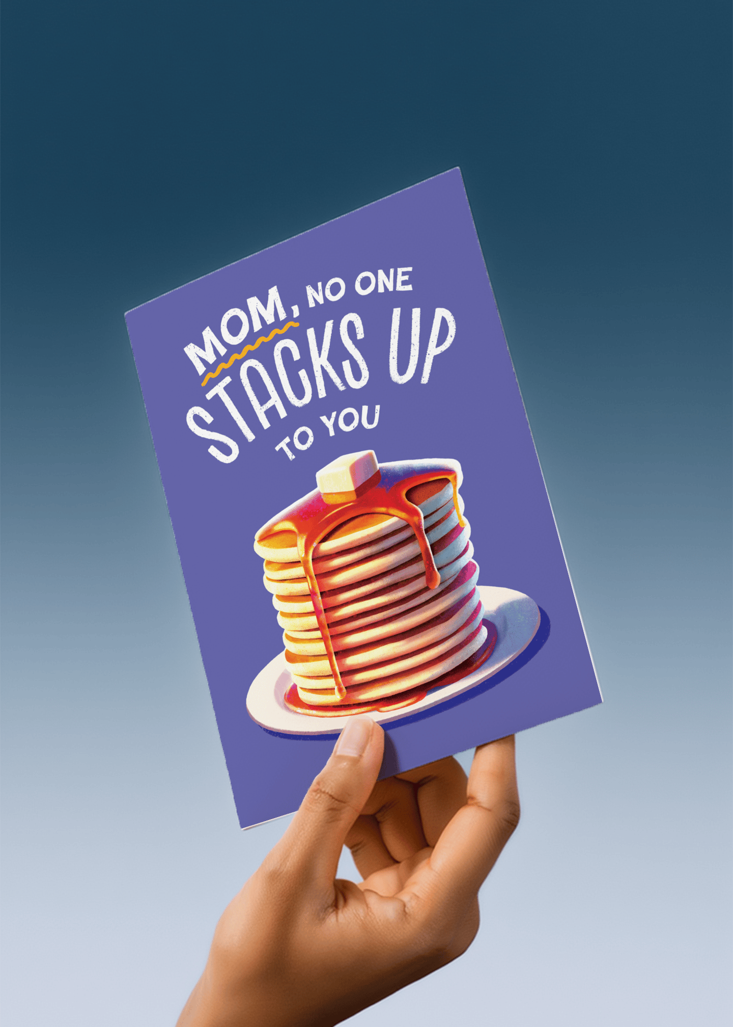 Stacks Up Mom Pancake Card mockup 4