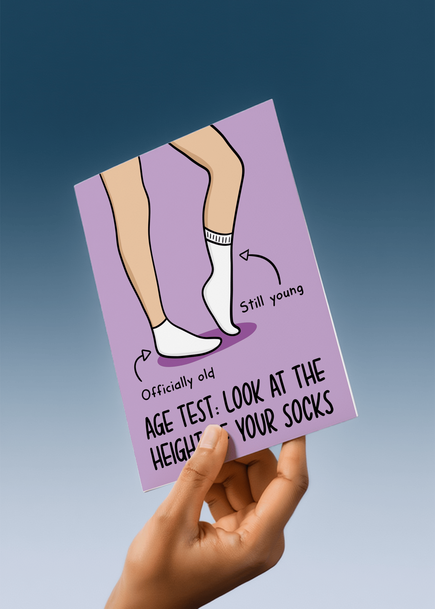 Age Test Socks mockup 4