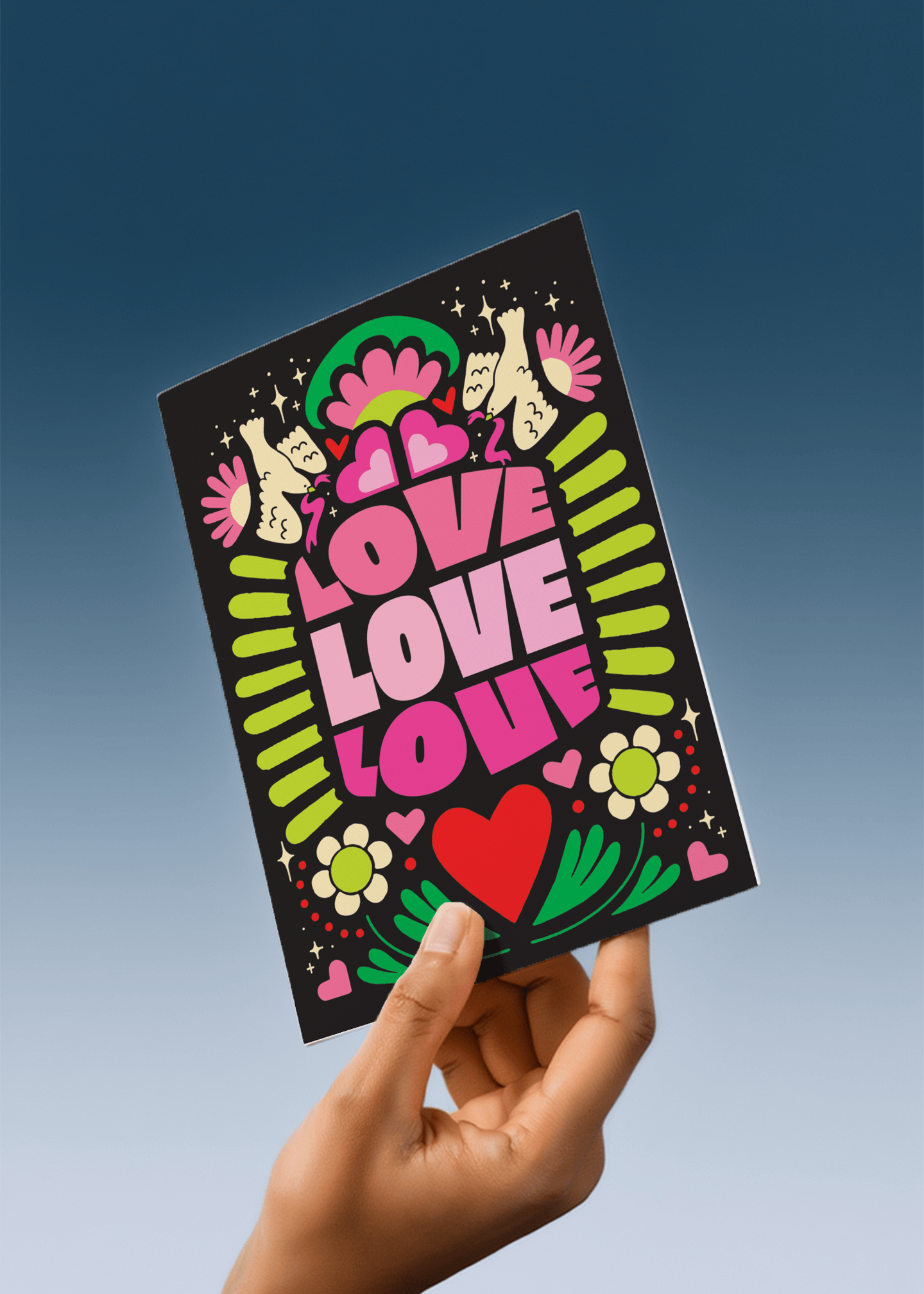 Love Love Love Vibrant Valentine's Day mockup 4