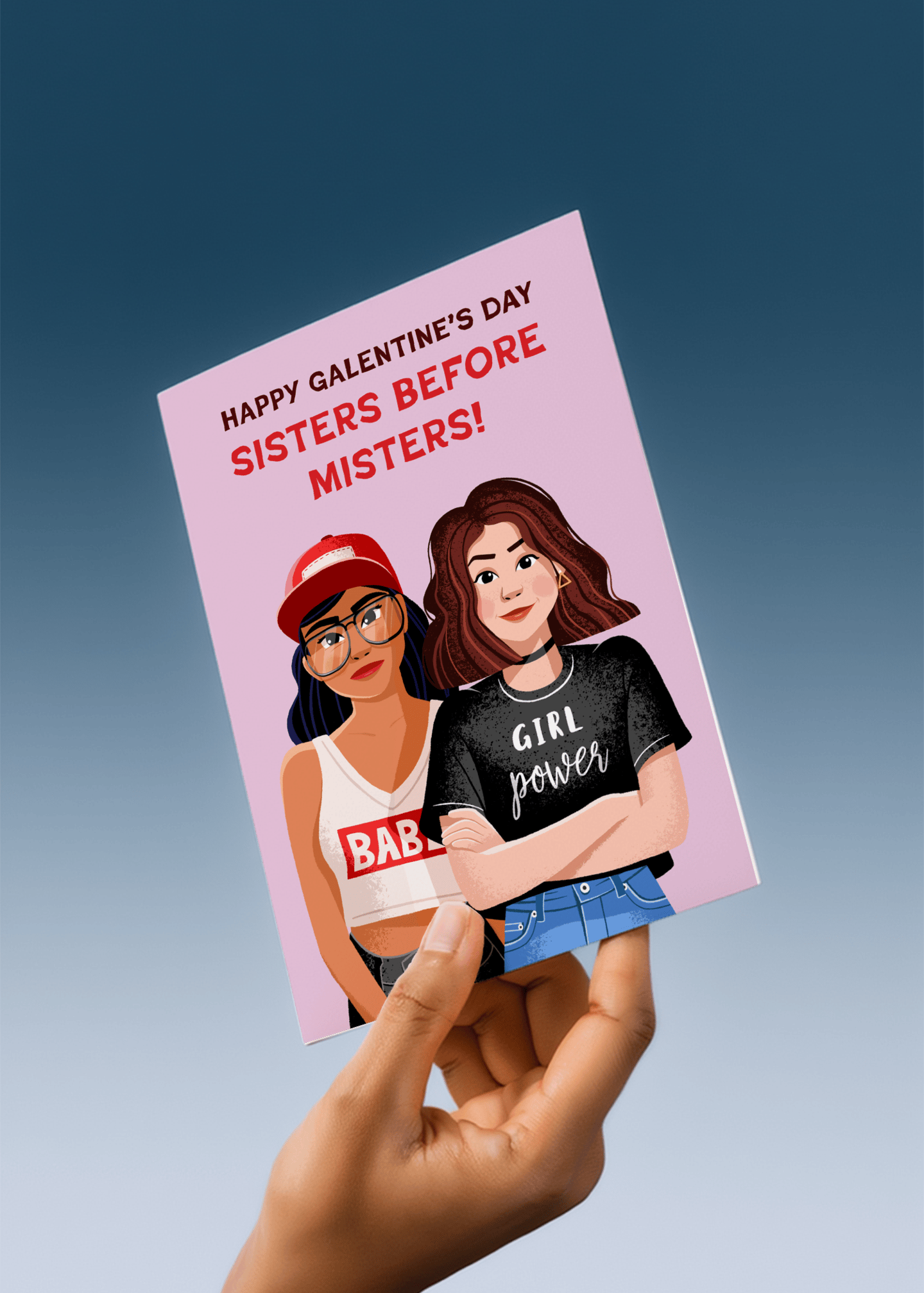 Sisters Before Misters Galentine's Day mockup 4