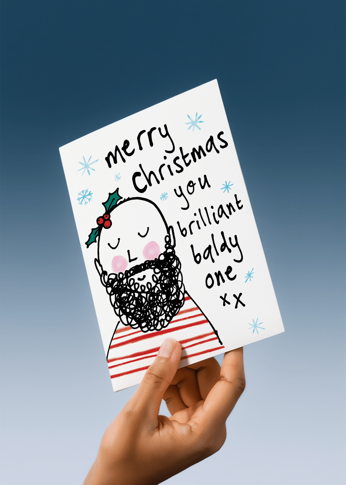 Brilliant Baldy Christmas mockup 4
