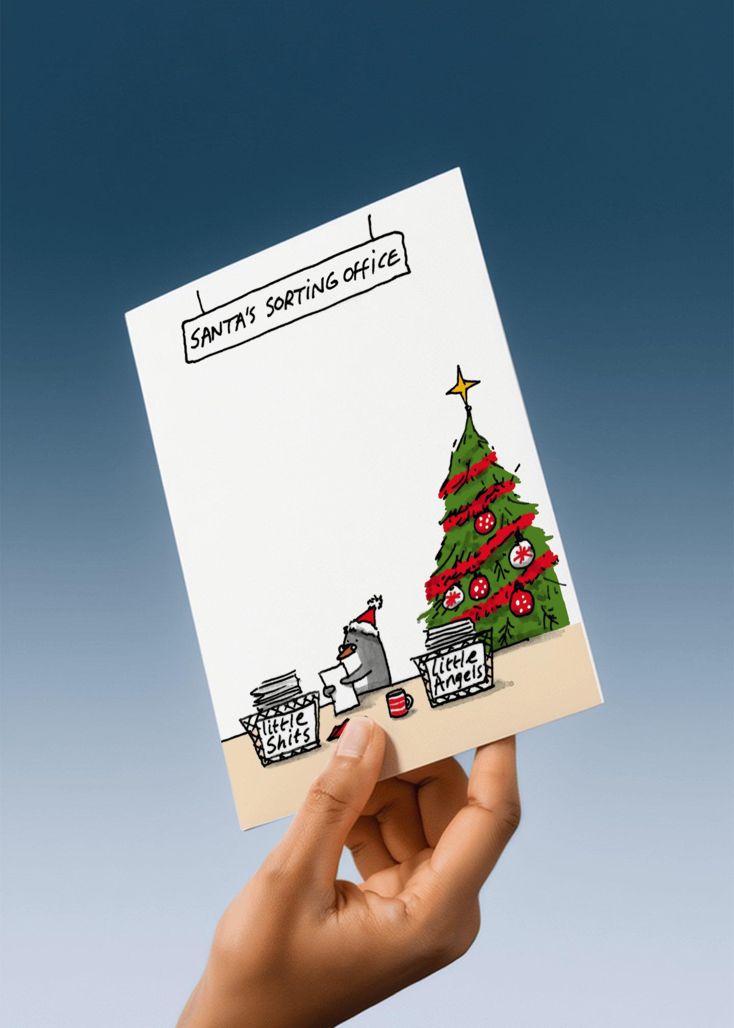 Santa's Sorting Office Humor mockup 4
