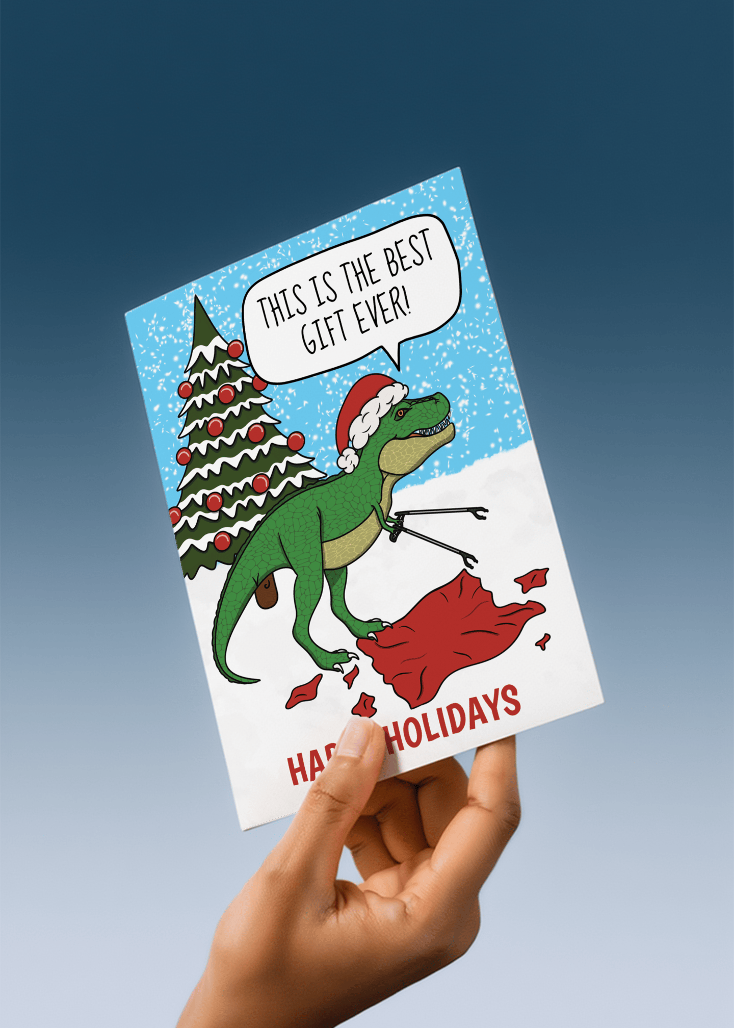 Dinosaur Christmas Gift mockup 3