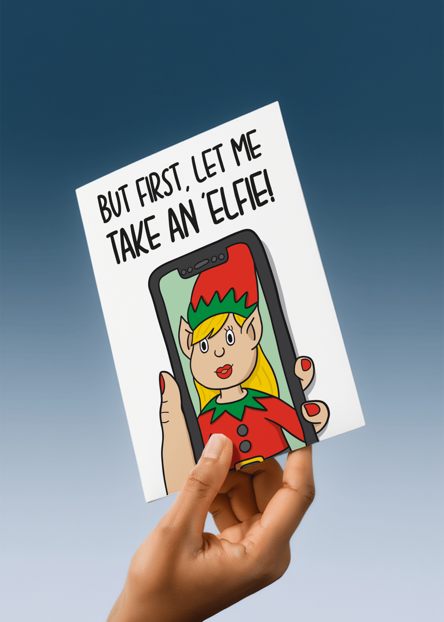 Elfie Christmas mockup 4
