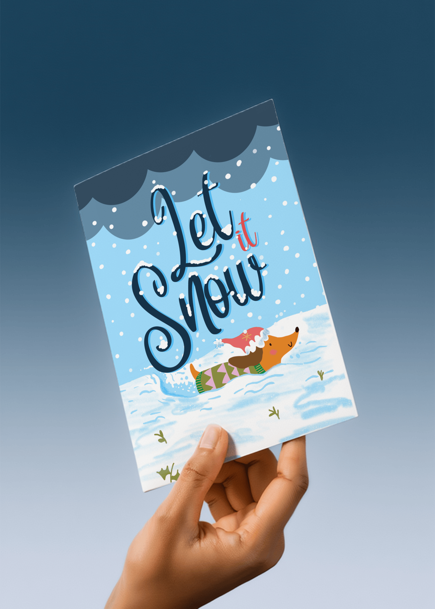 Let It Winter Snow mockup 3