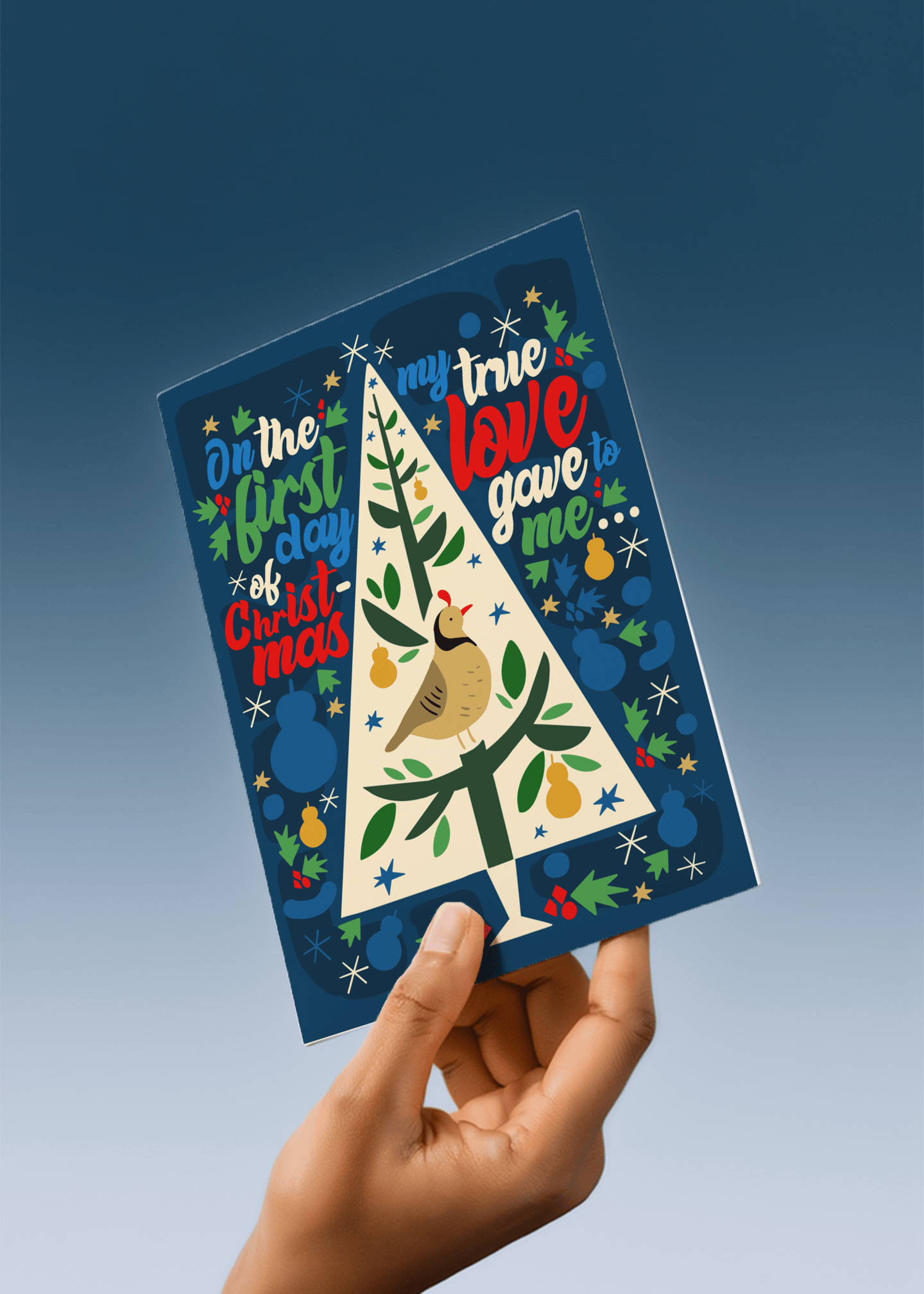 On the First Day of Christmas mockup 3