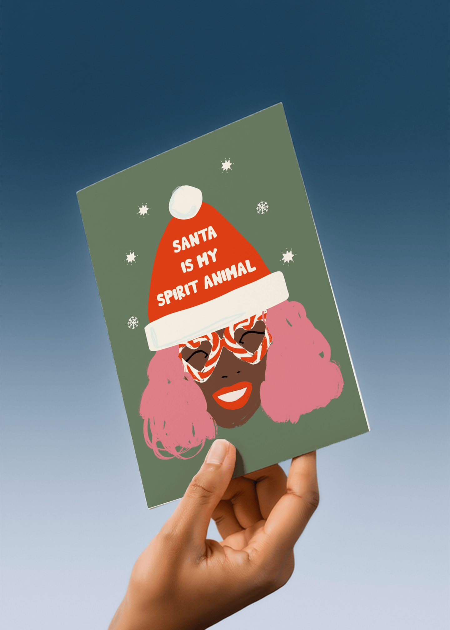 Santa Is My Spirit Animal mockup 4
