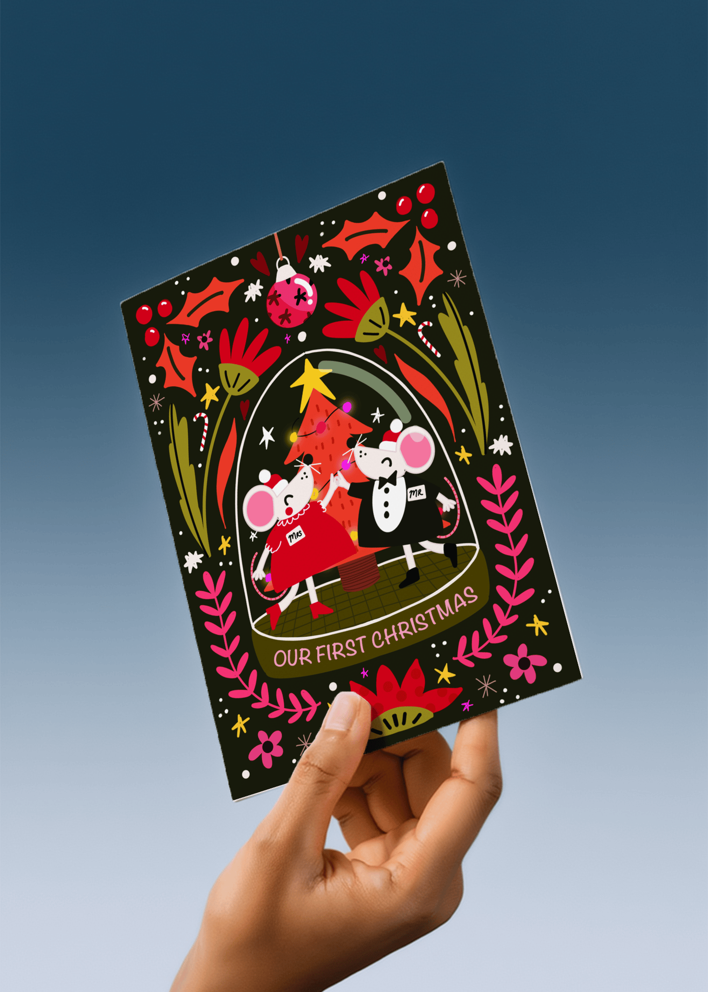 Our First Christmas mockup 4