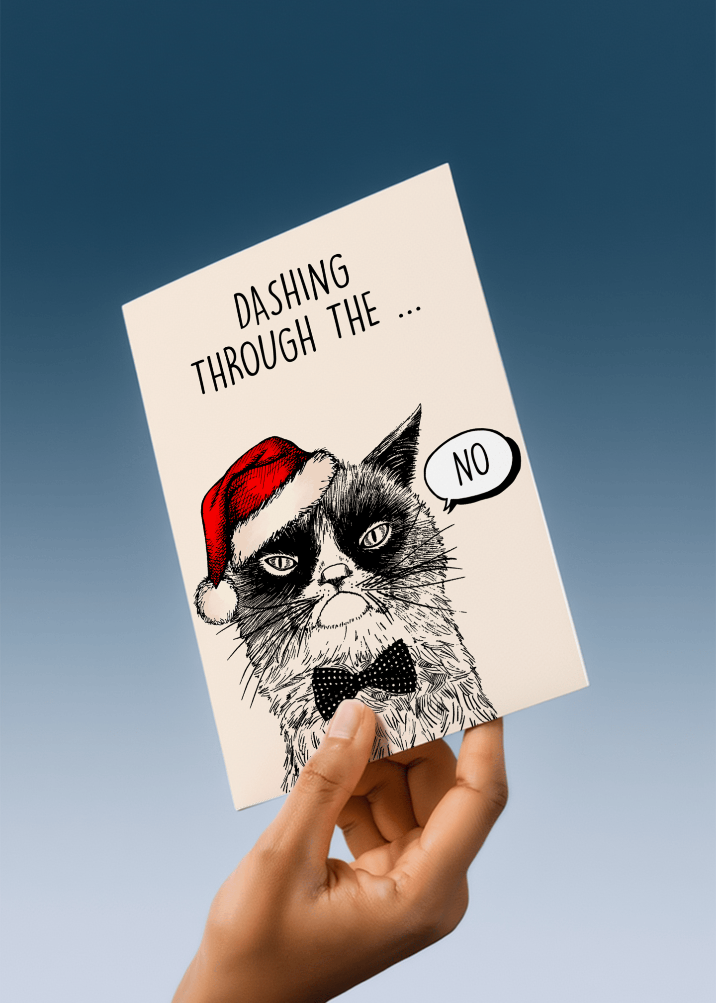 Dashing Through the No mockup 4
