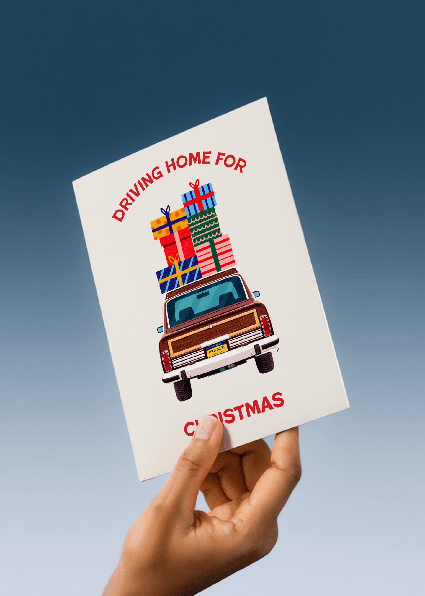 Driving Home for Christmas Road Trip mockup 3