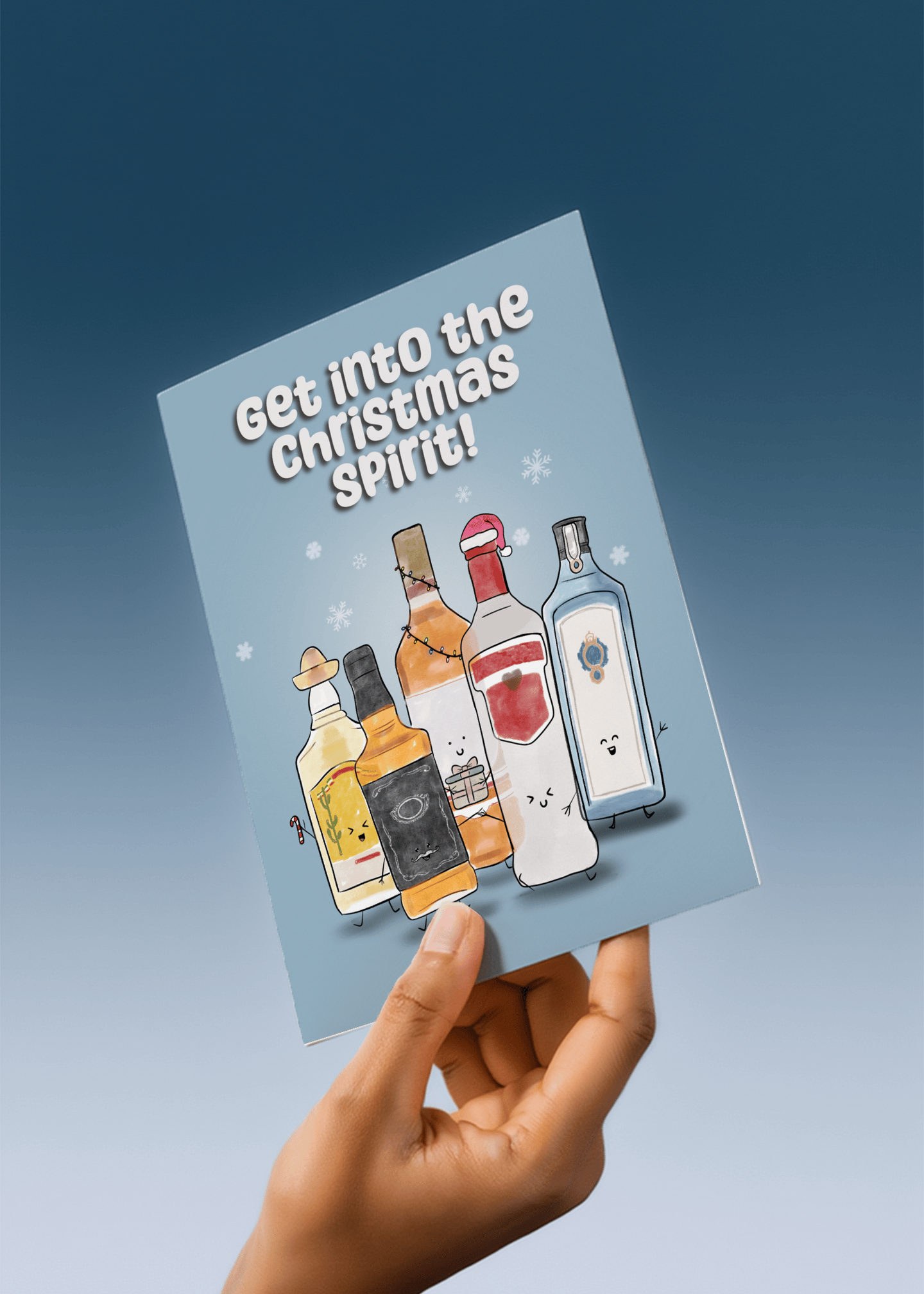 Christmas Spirit Bottles mockup 4