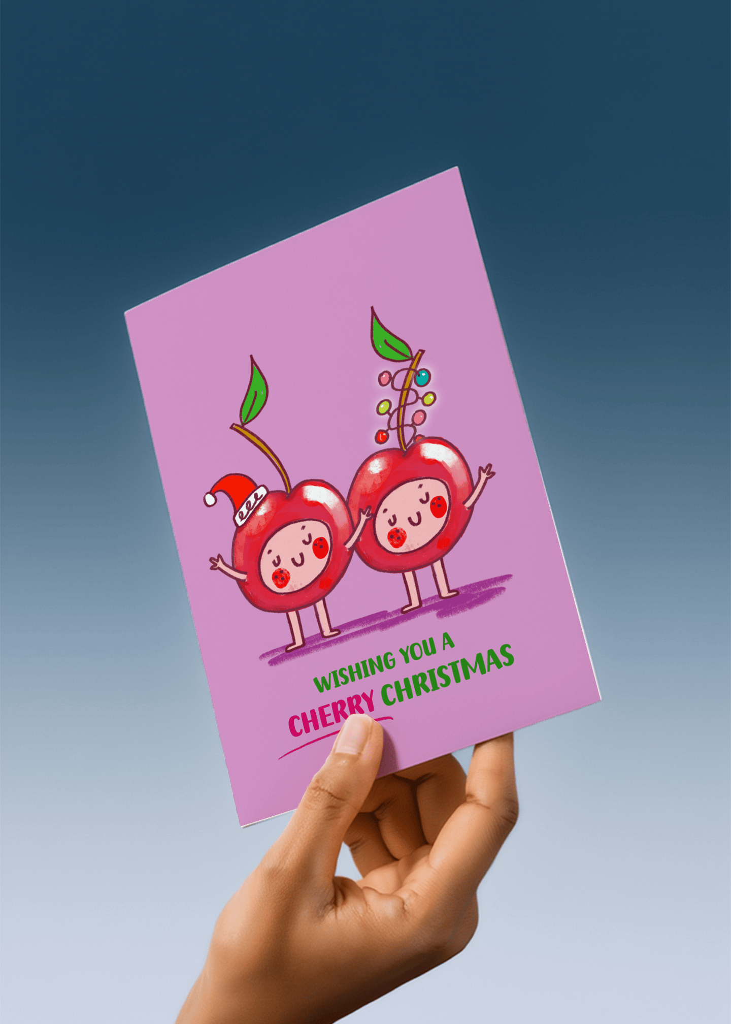 Wishing You a Cherry Christmas mockup 4