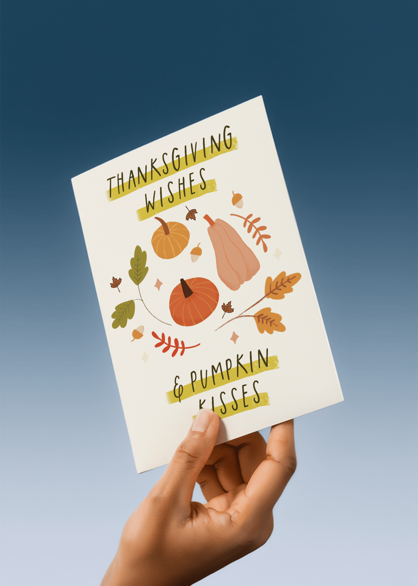 Thanksgiving Wishes and Pumpkin Kisses mockup 4