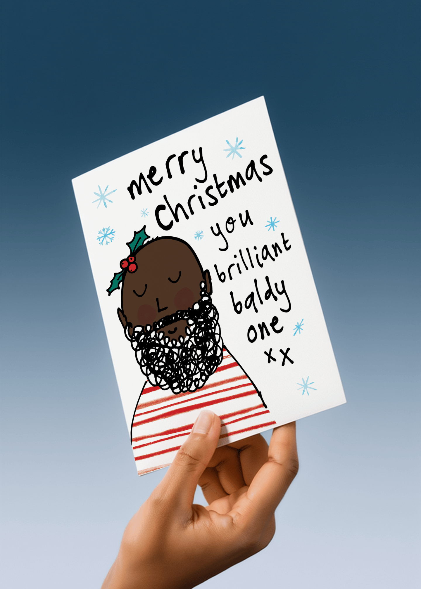 Merry Christmas You Brilliant Baldy One (Version 3) mockup 4