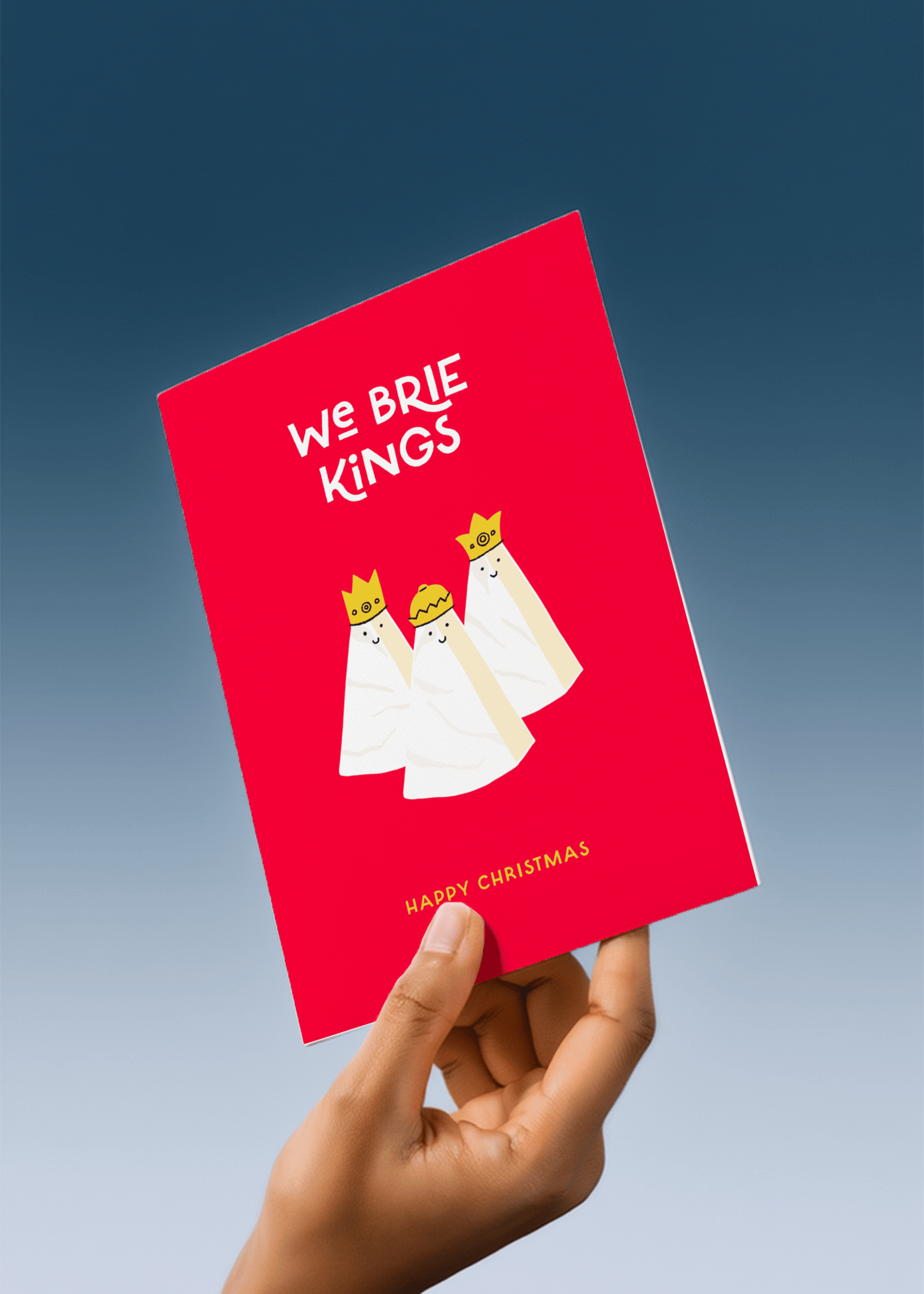 We Brie Kings Card mockup 3