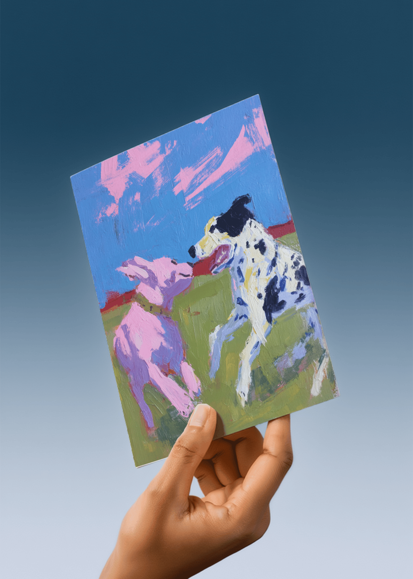 dog sibling painting mockup 4