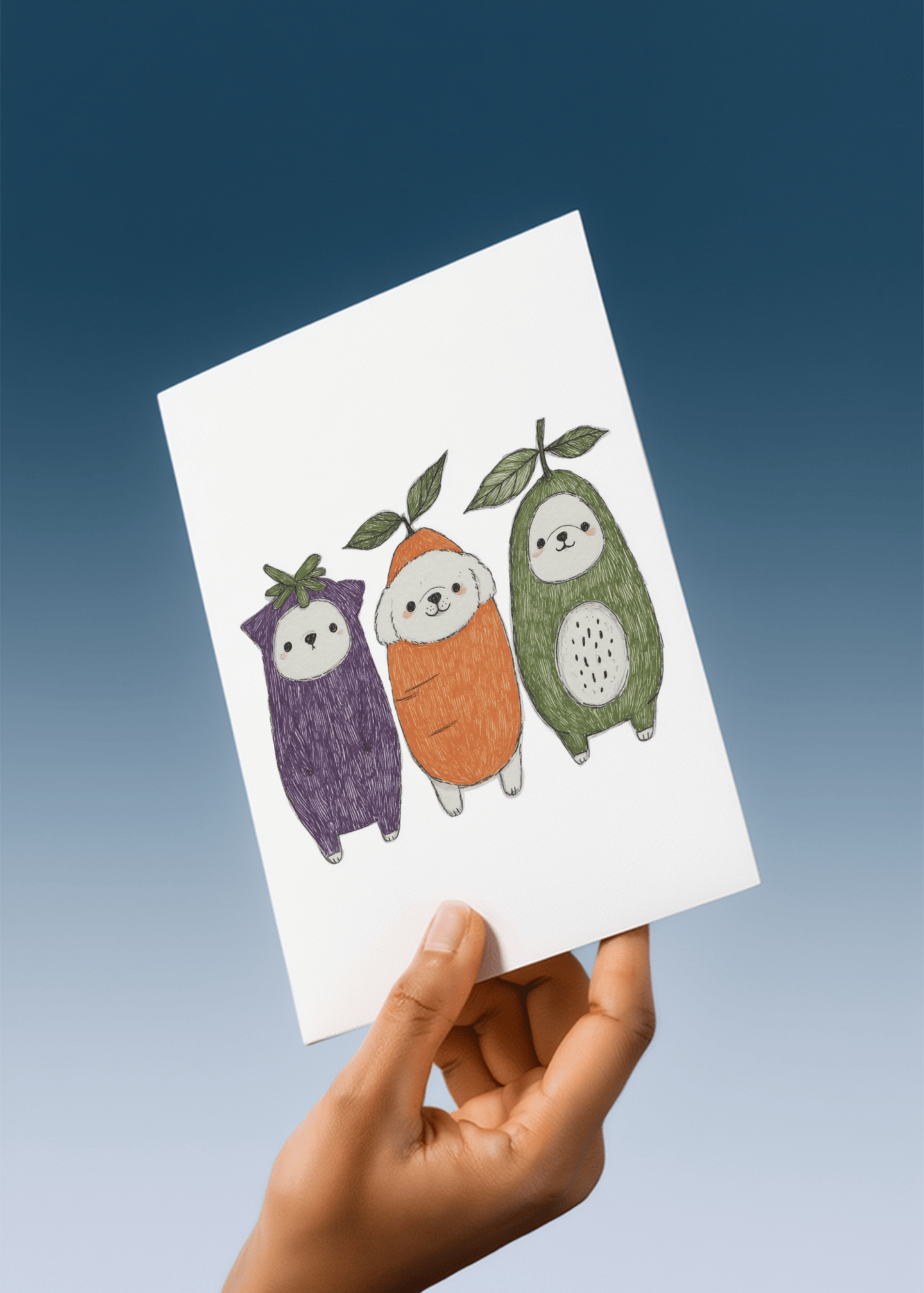 different vegetable animals mockup 4