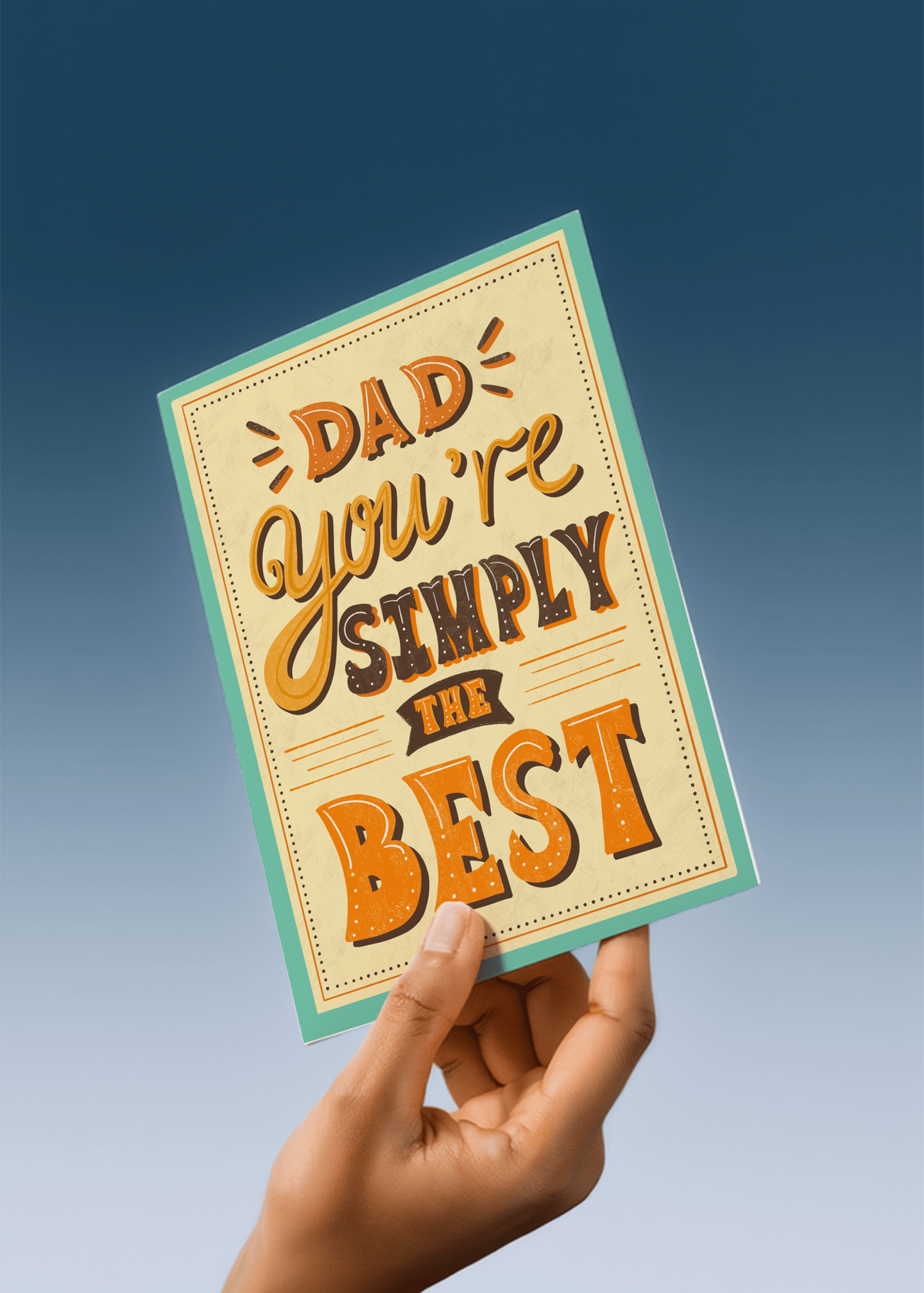 Simply The Best Dad mockup 4