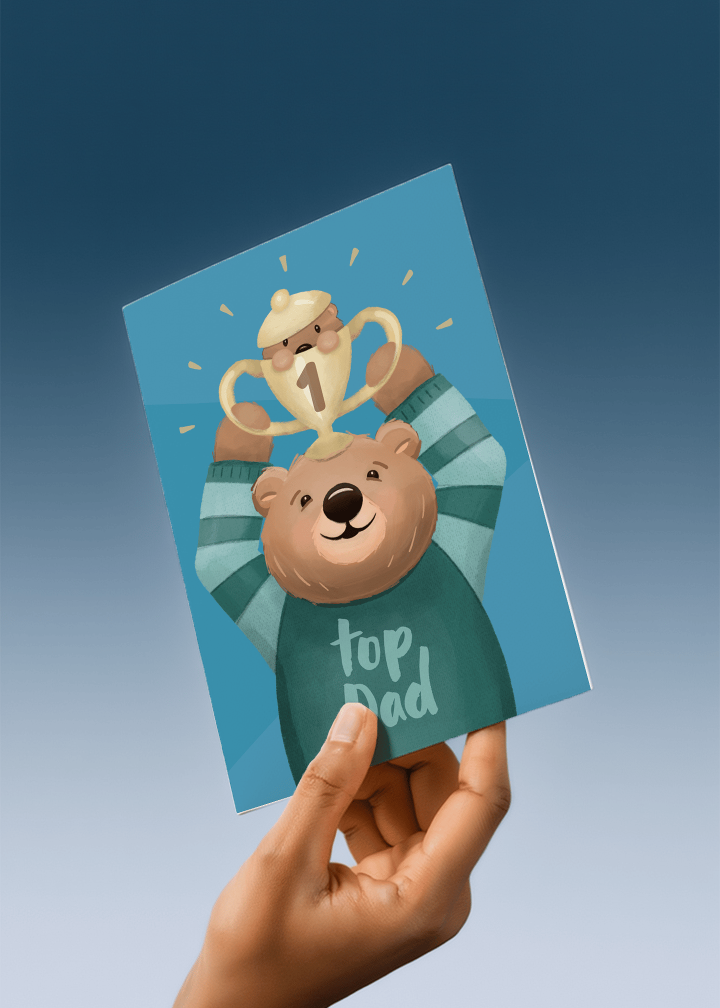 Top Dad Bear Trophy mockup 4