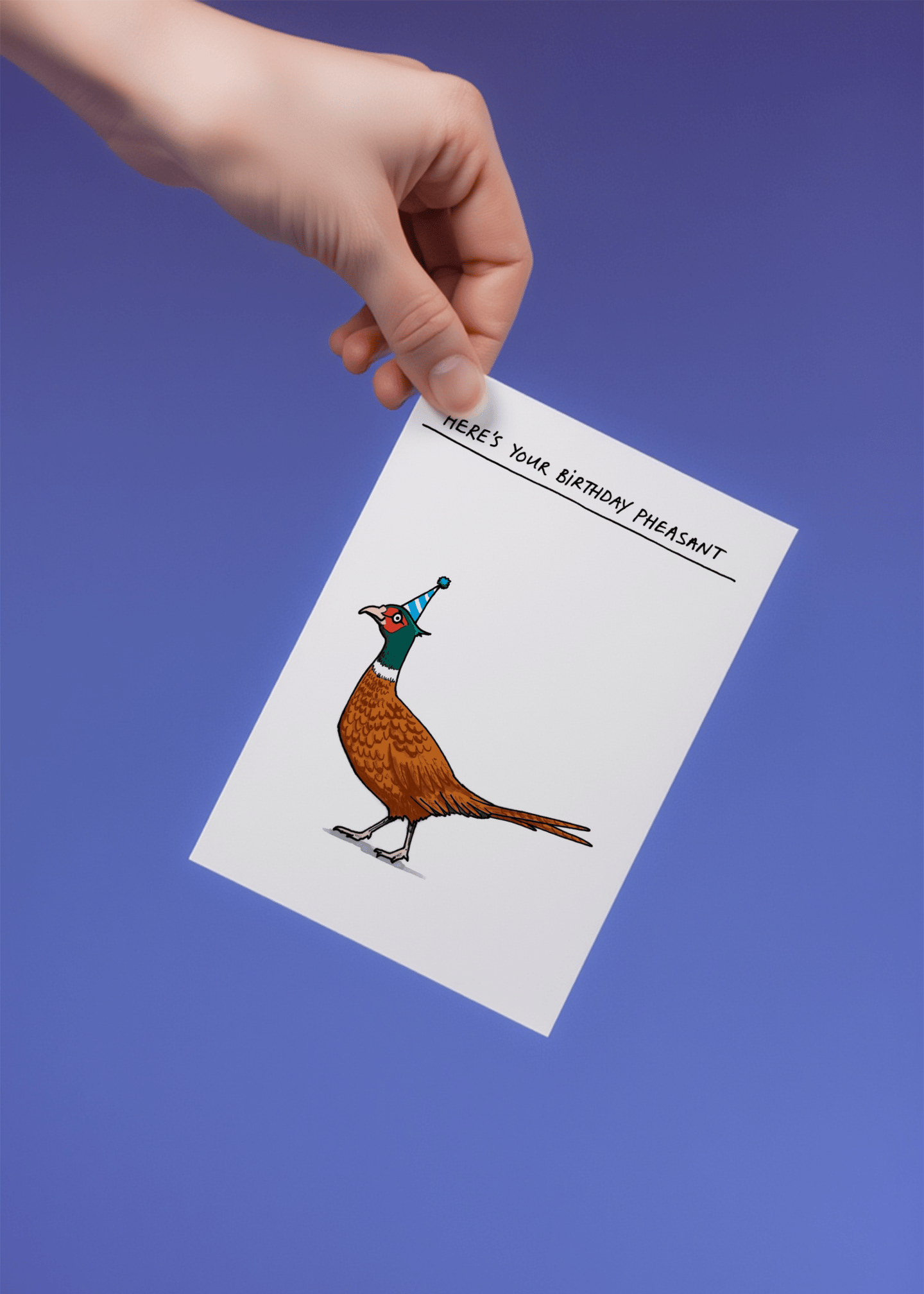 Here's Your Birthday Pheasant mockup 4