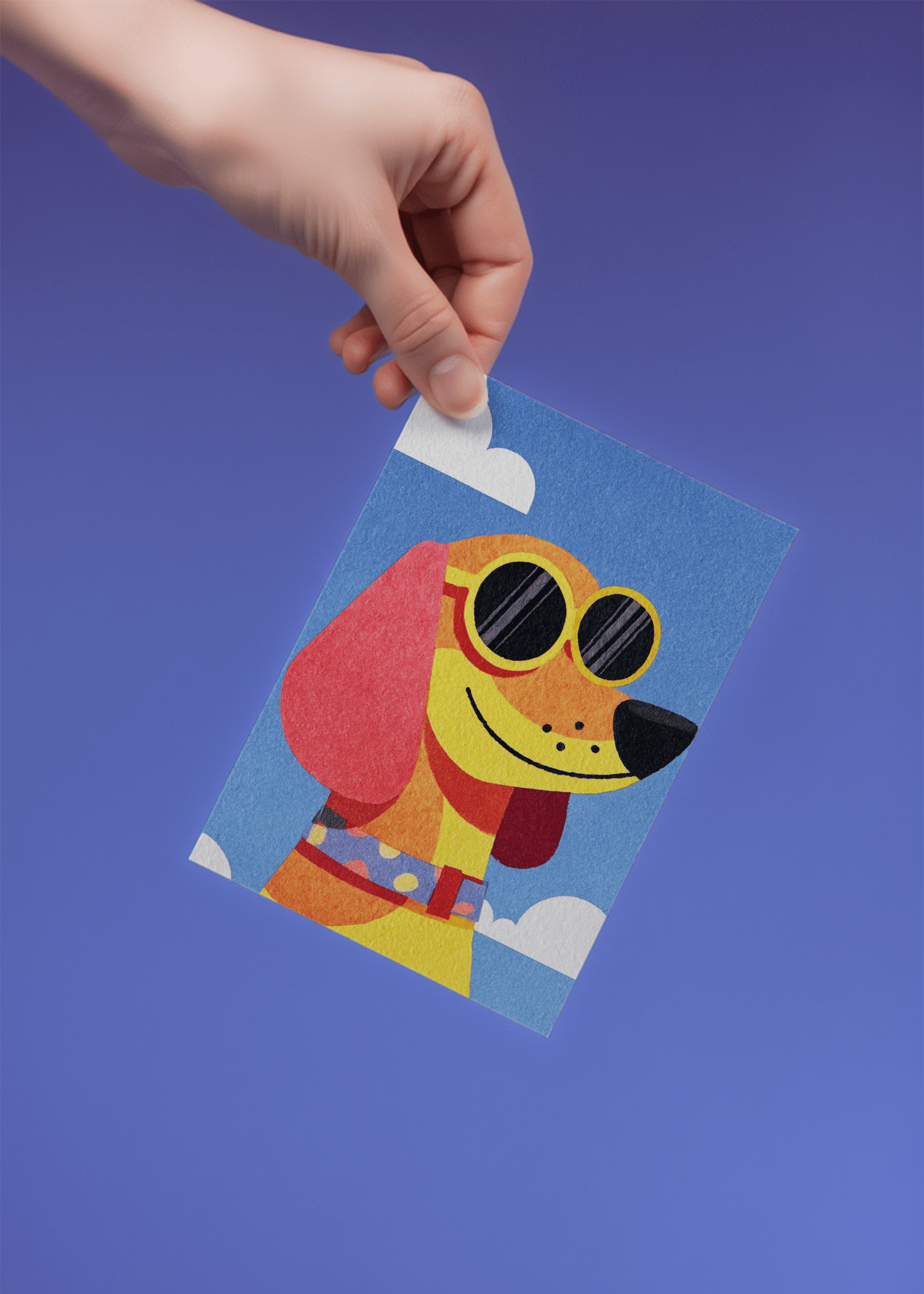 daschund with sunglasses mockup 4