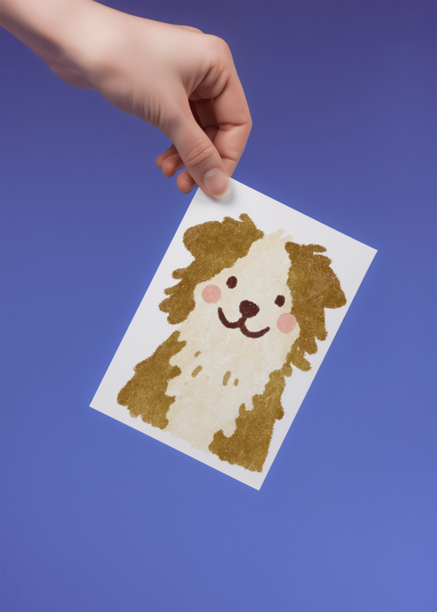 cute dog smiling mockup 4