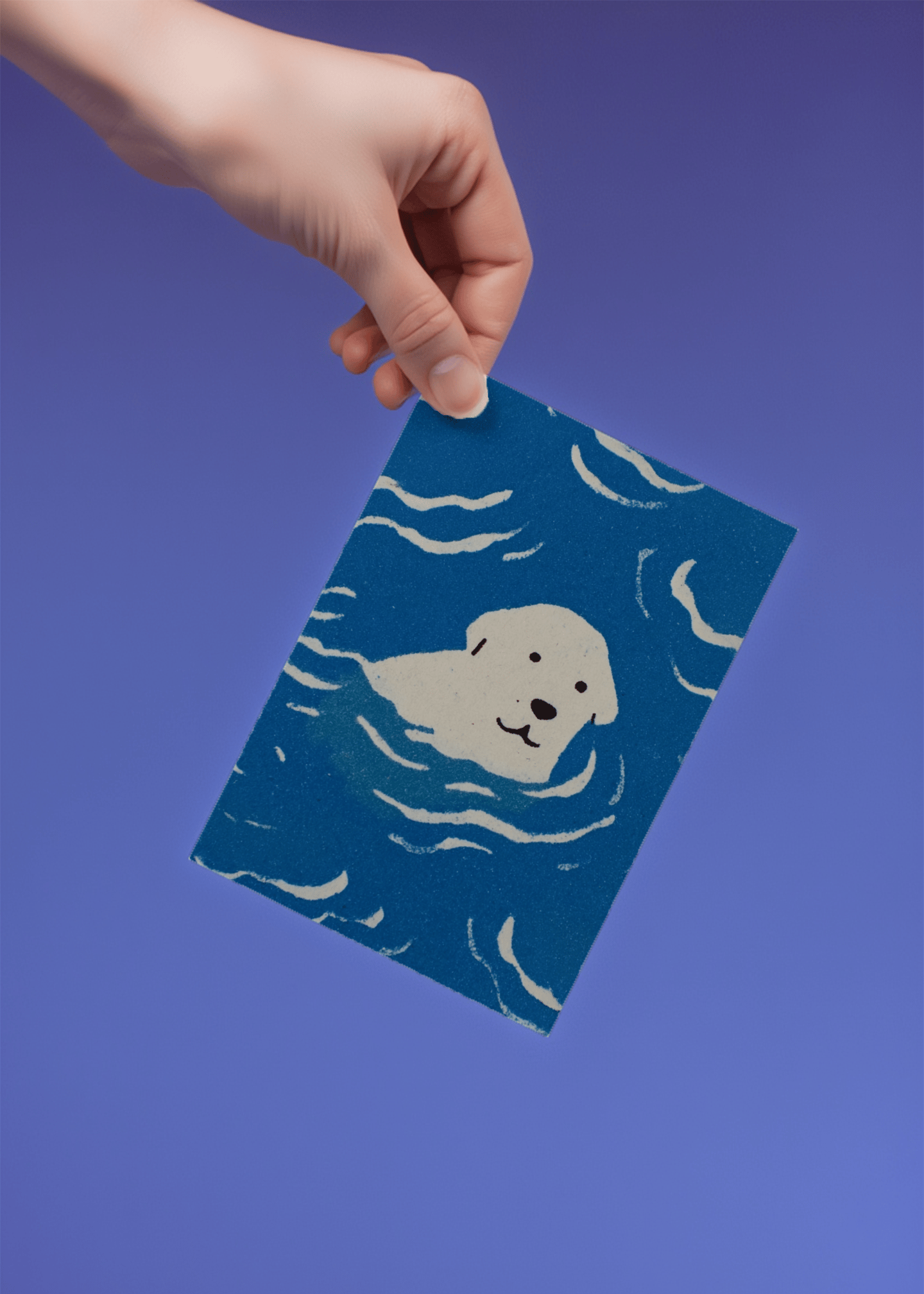 labrador in water mockup 4