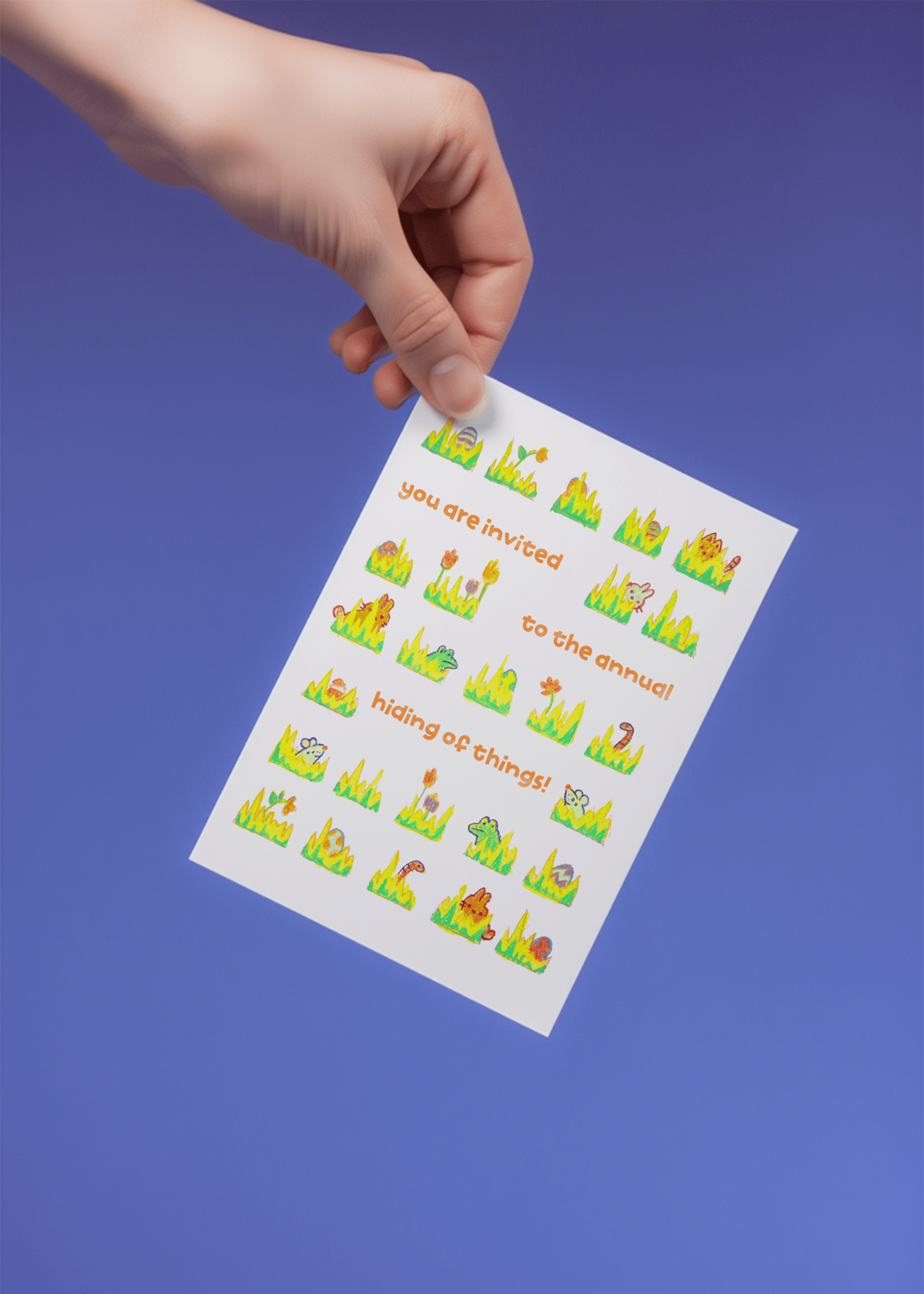 you are invited to the annual hiding of things mockup 4
