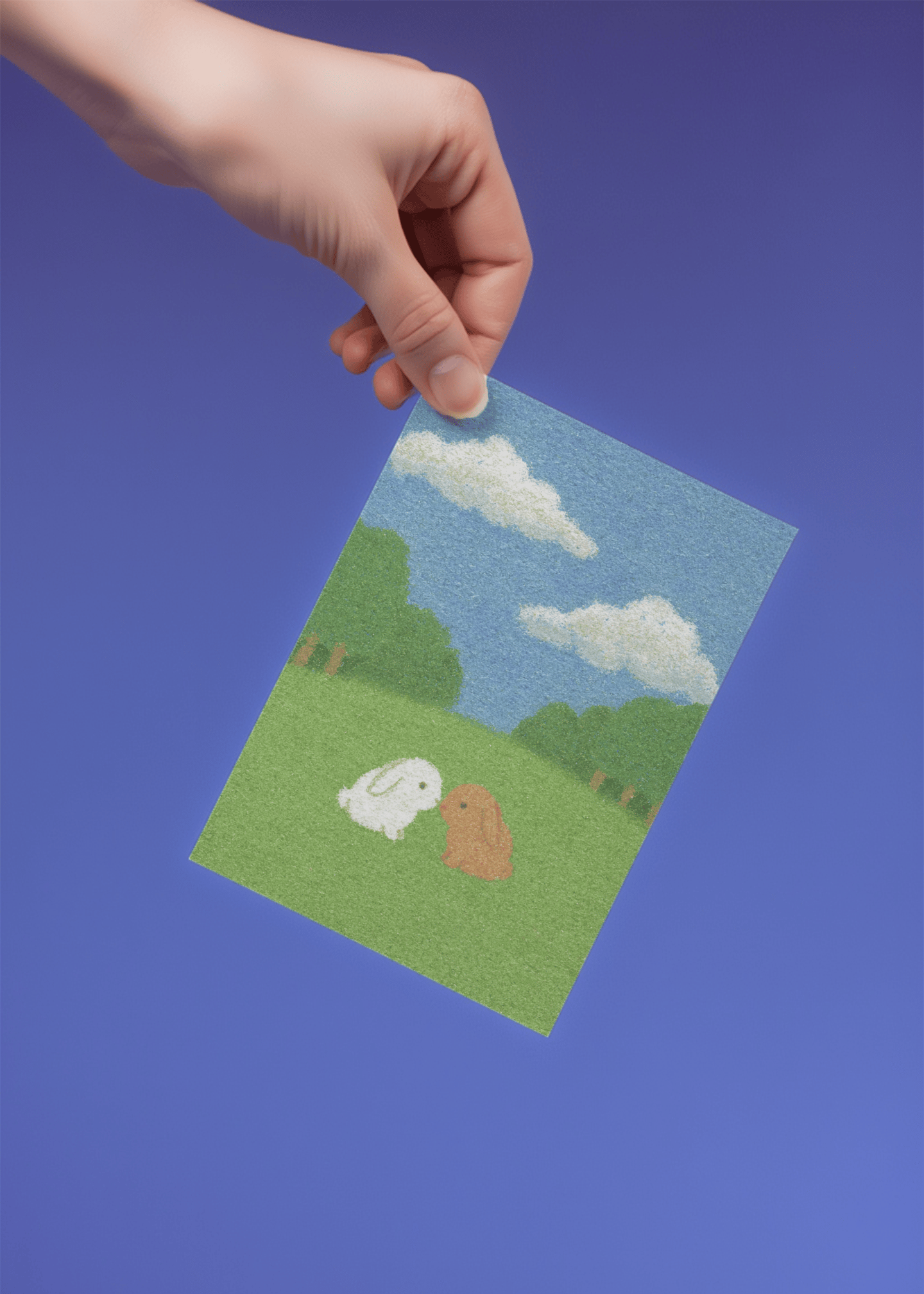 kissing bunnies mockup 4