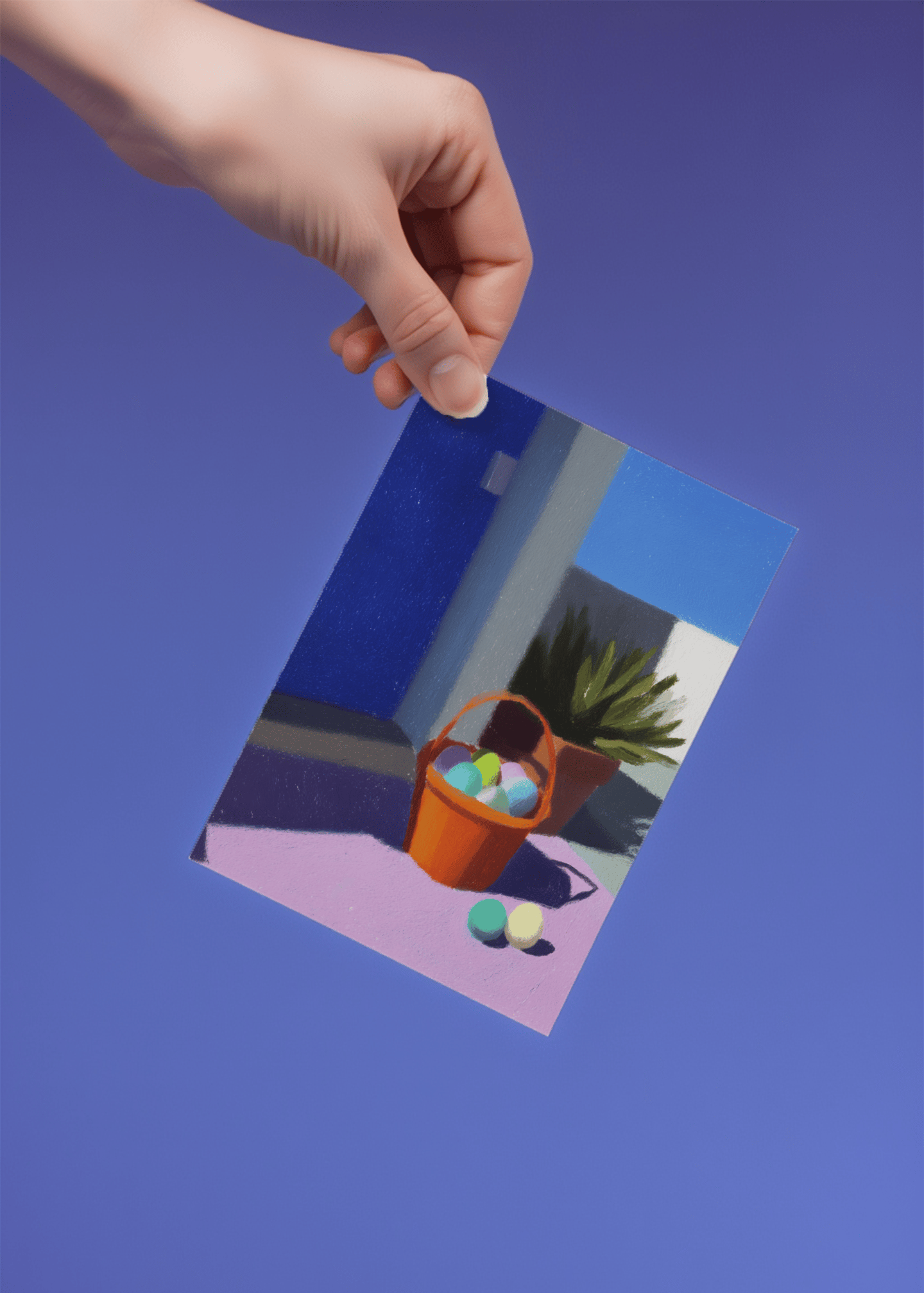easter egg painting mockup 4
