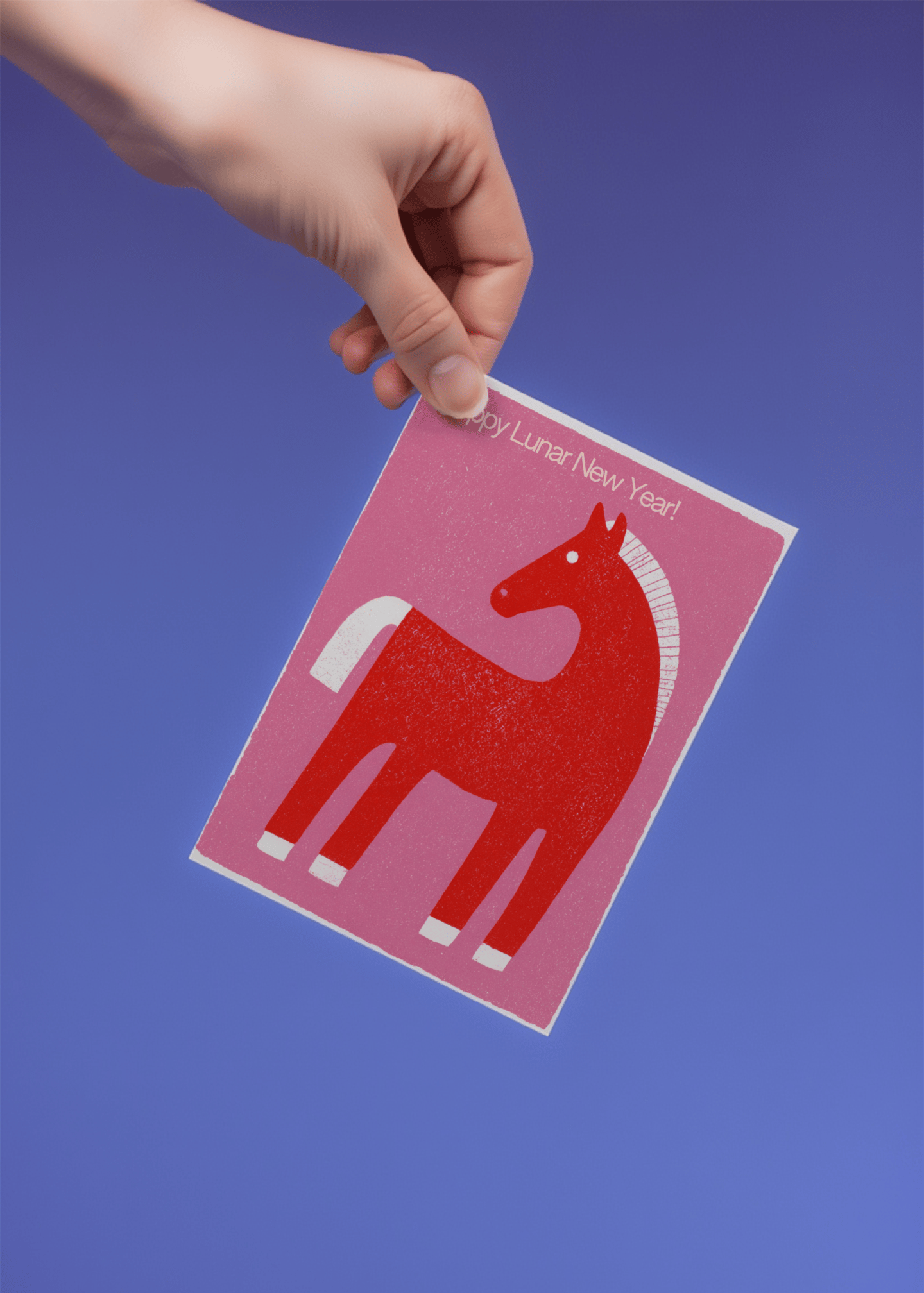 Festive Year of the Horse Card mockup 4