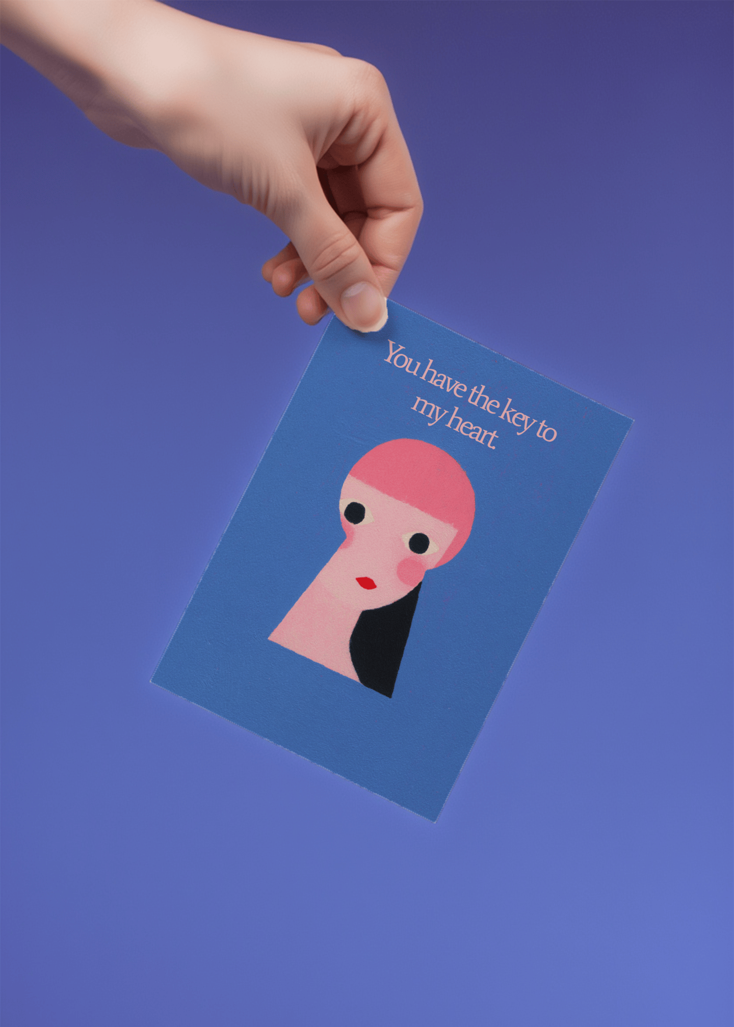 Key to My Heart Card mockup 4