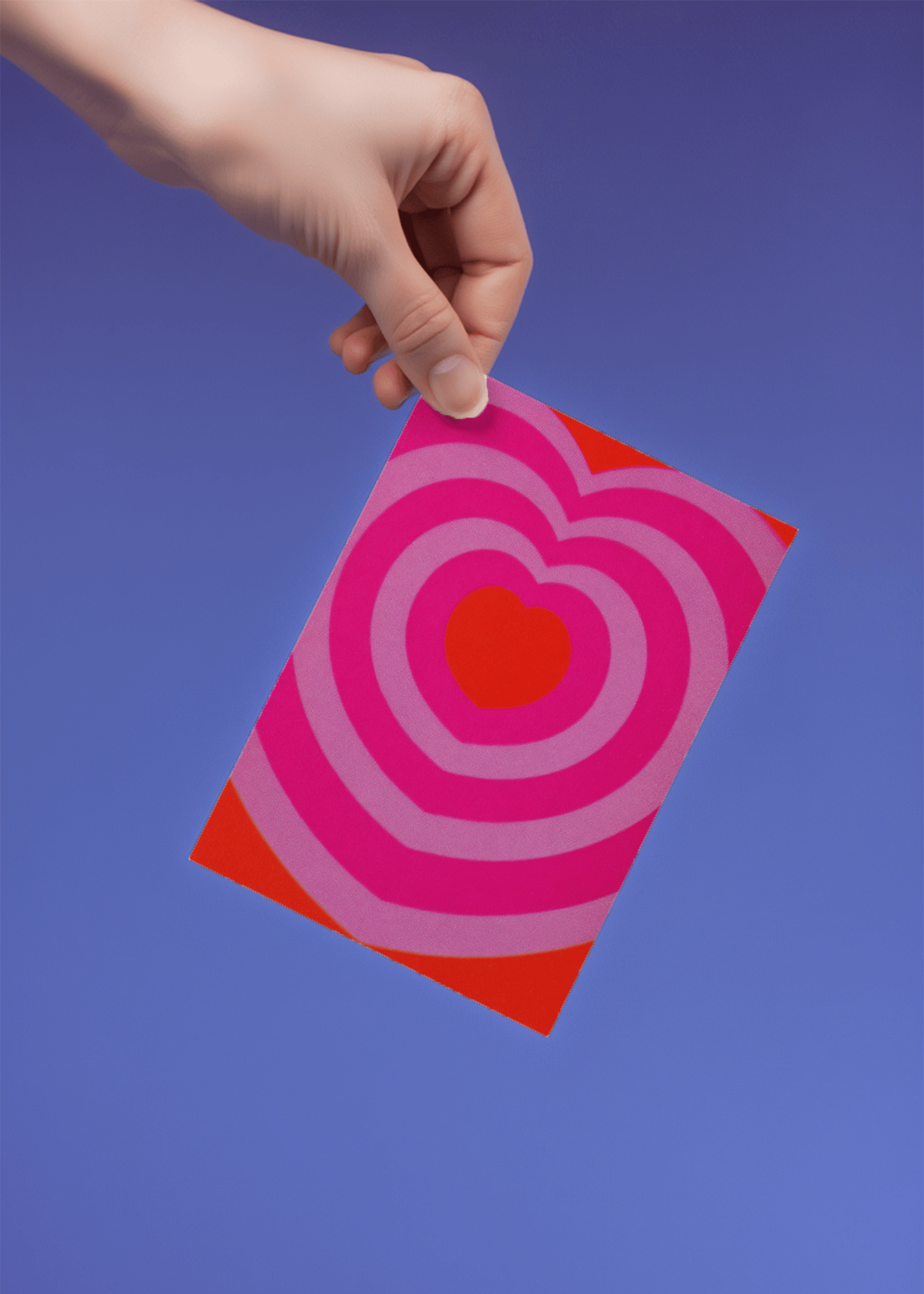 Radiant Heartbeat Greeting Card mockup 4