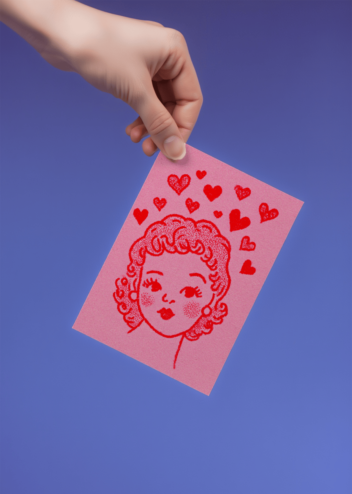 Retro Sweetheart Card mockup 4