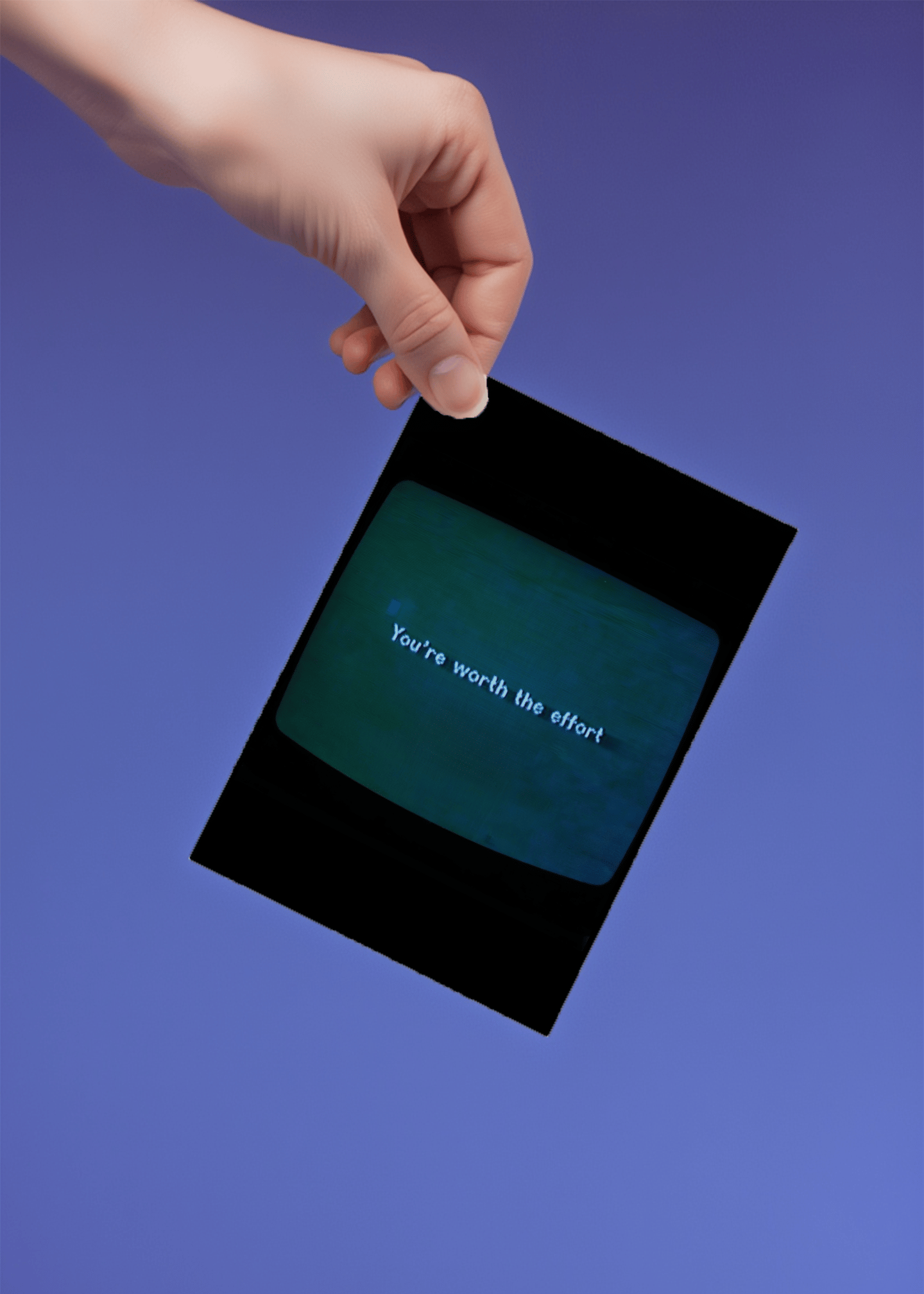 You're Worth It Card mockup 4